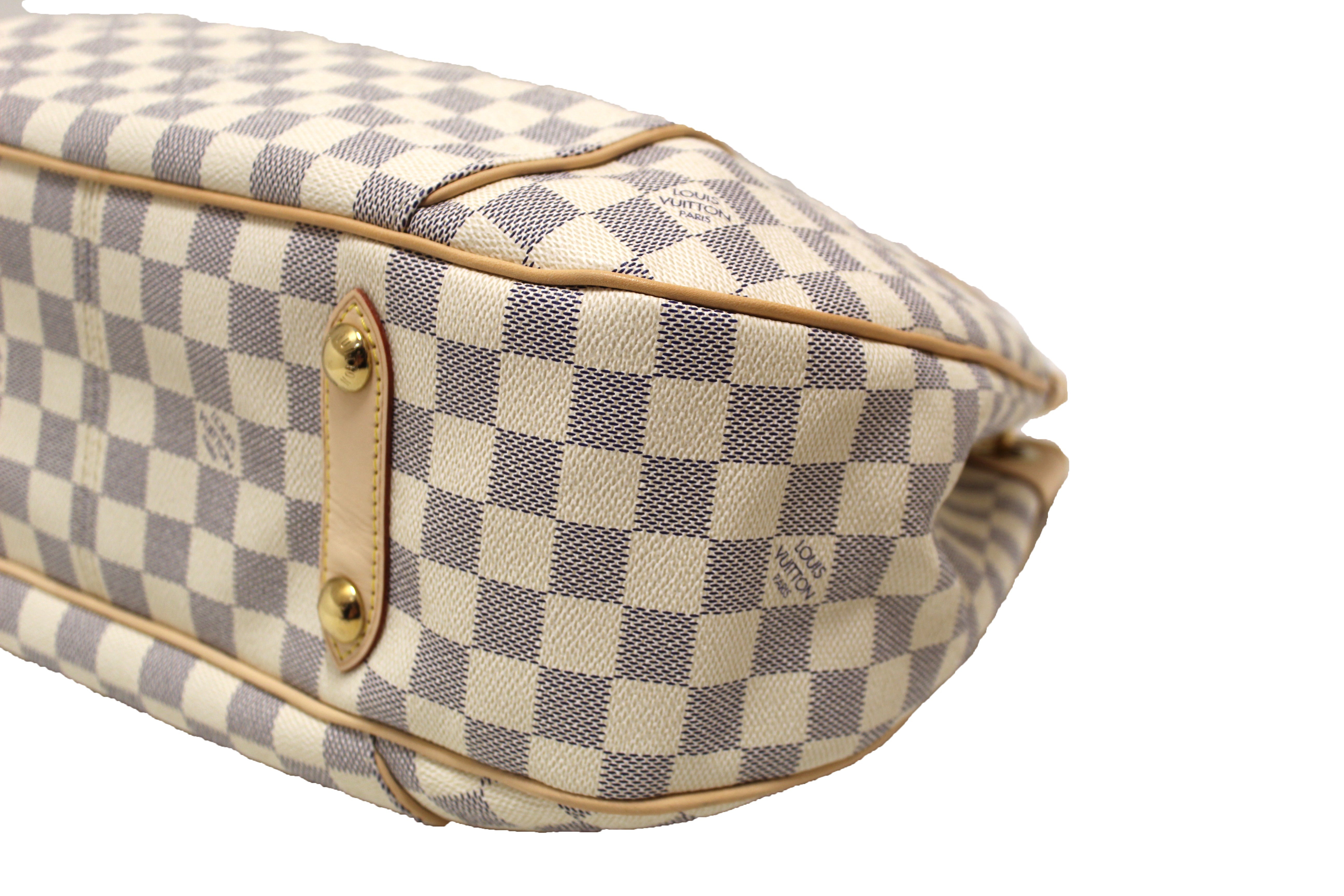 Authentic Louis Vuitton Damier Azur Galliera PM Hobo Shoulder Bag - Luxury Designer Handbag for Women, Perfect for Work, Travel & Everyday Use