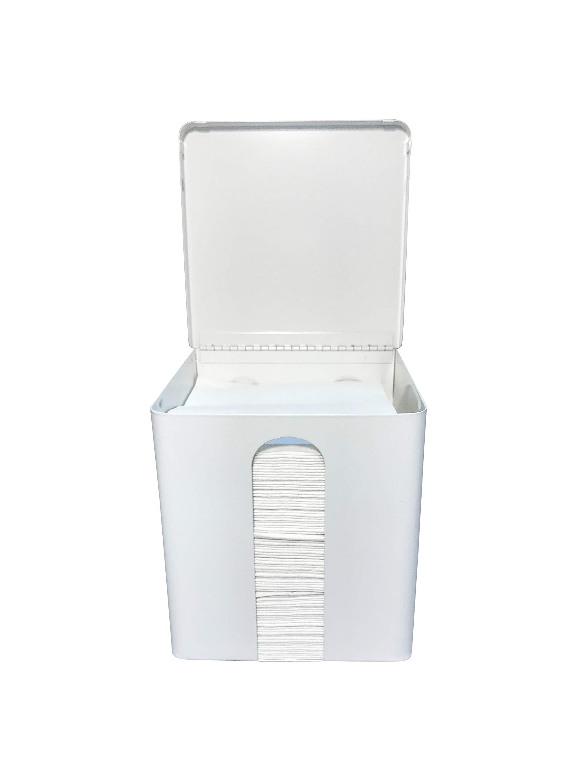 Disposable Washcloth Dispenser with 100 Dry Wipes | 6.75