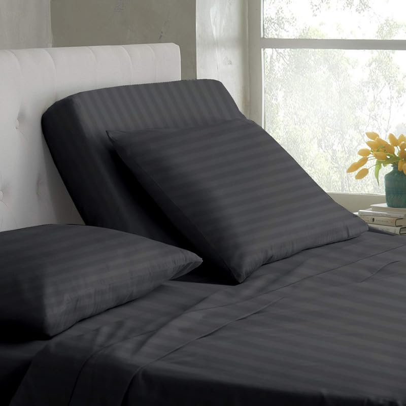Rajlinen 100% Cotton Split King Sheet Set for Adjustable Beds - 16