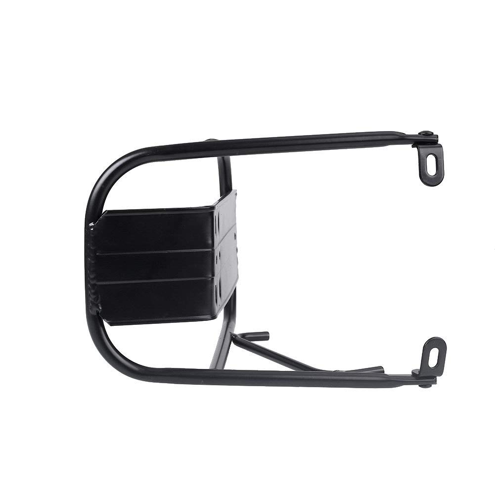 Lightweight Aluminum Alloy Front Bike Rack - Universal Mountain & Road Bicycle Luggage Carrier - Durable Black Cycling Accessory for Commuting, Touring & Outdoor Adventures