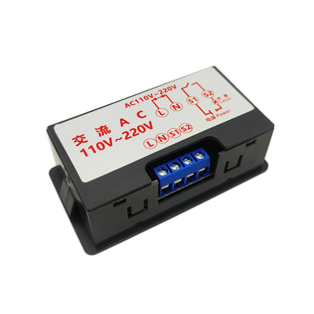 ShangHJ Programmable Digital Timer Relay Module - AC 110-220V, 10A 1500W, ON/OFF Cycle Timer Switch with LED Display (2-Pack, Green/Red) - Perfect for Home Automation, Lighting Control & Appliance Scheduling