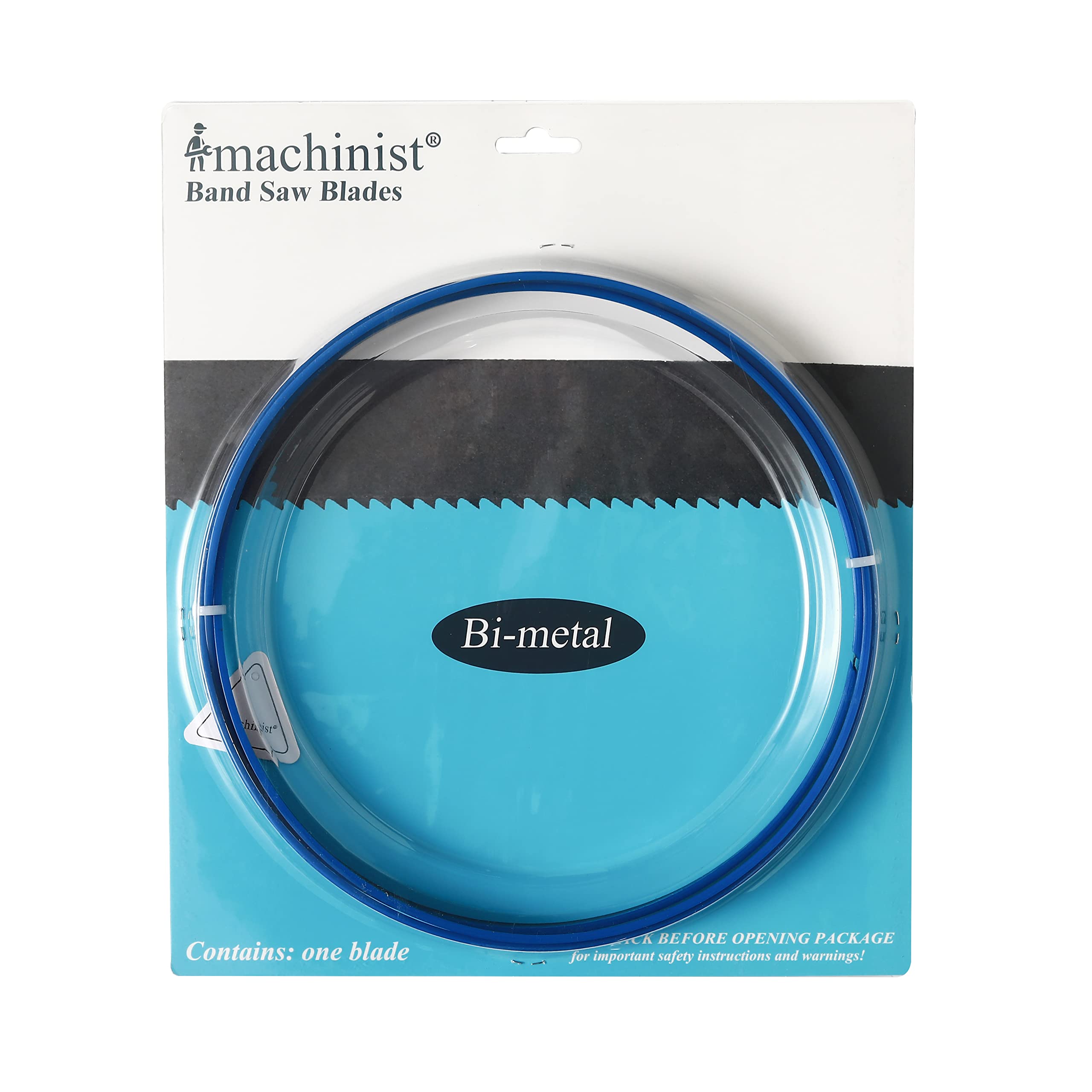 Imachinist S823414 M42 Bi-Metal Band Saw Blades 82 Inch Long, 3/4 Inch Wide, 0.025 Inch Thick - 14 TPI Variable Teeth for Cutting Soft Ferrous Metals - Perfect for Metalworking, Woodworking, and DIY Projects
