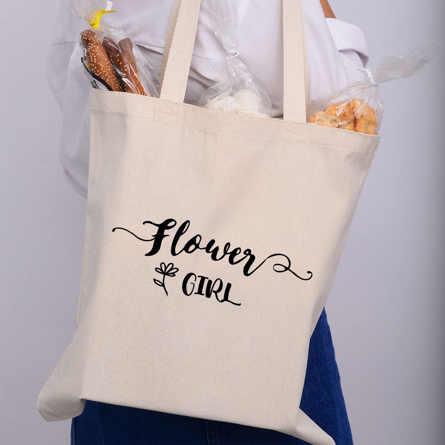 Personalized Bride Tote Bag - Custom Wedding Bachelorette Party Gift for Bridesmaids, Cute Canvas Bridal Shower Bag - Perfect for Wedding Prep, Bachelorette Parties & Bridesmaid Gifts