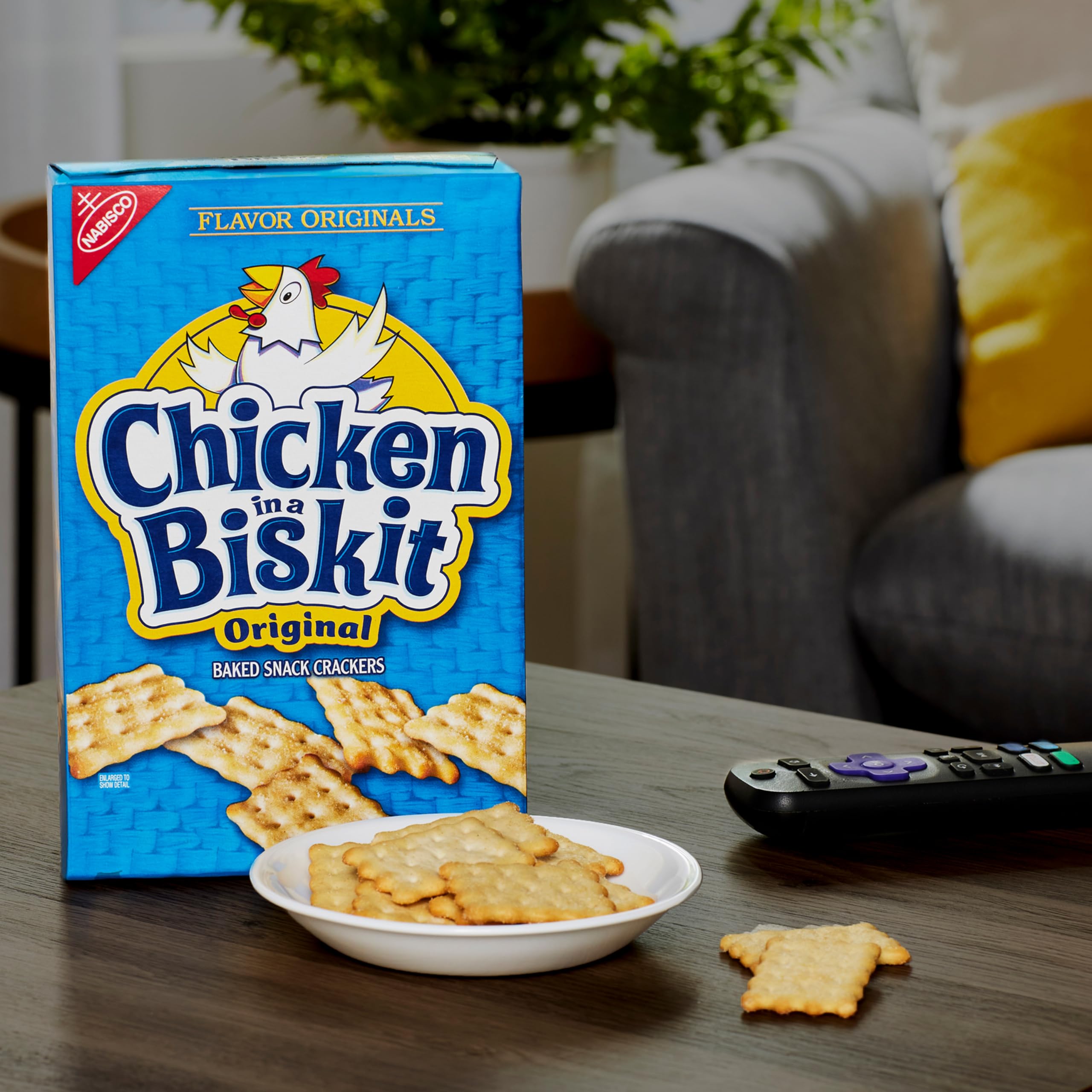Chicken in a Biskit Original Baked Snack Crackers - 6 Pack (7.5 oz Each) | Bulk Lunch Snacks for Kids & Adults | Perfect for School, Office & Road Trips