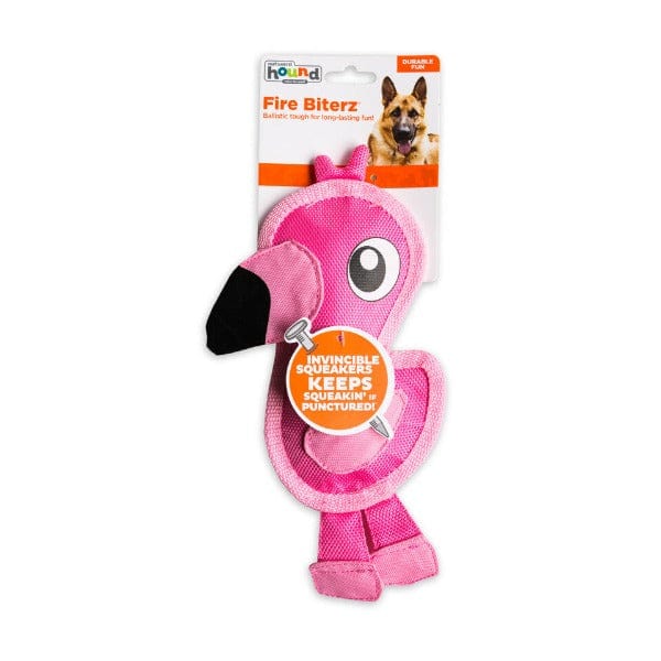 Outward Hound Fire Biterz Durable Chew Toy for Dogs - Tough Interactive Play for Aggressive Chewers, Best for Large & Medium Breeds - Perfect for Indoor & Outdoor Fetch Games, Training Rewards, and Teething Puppies