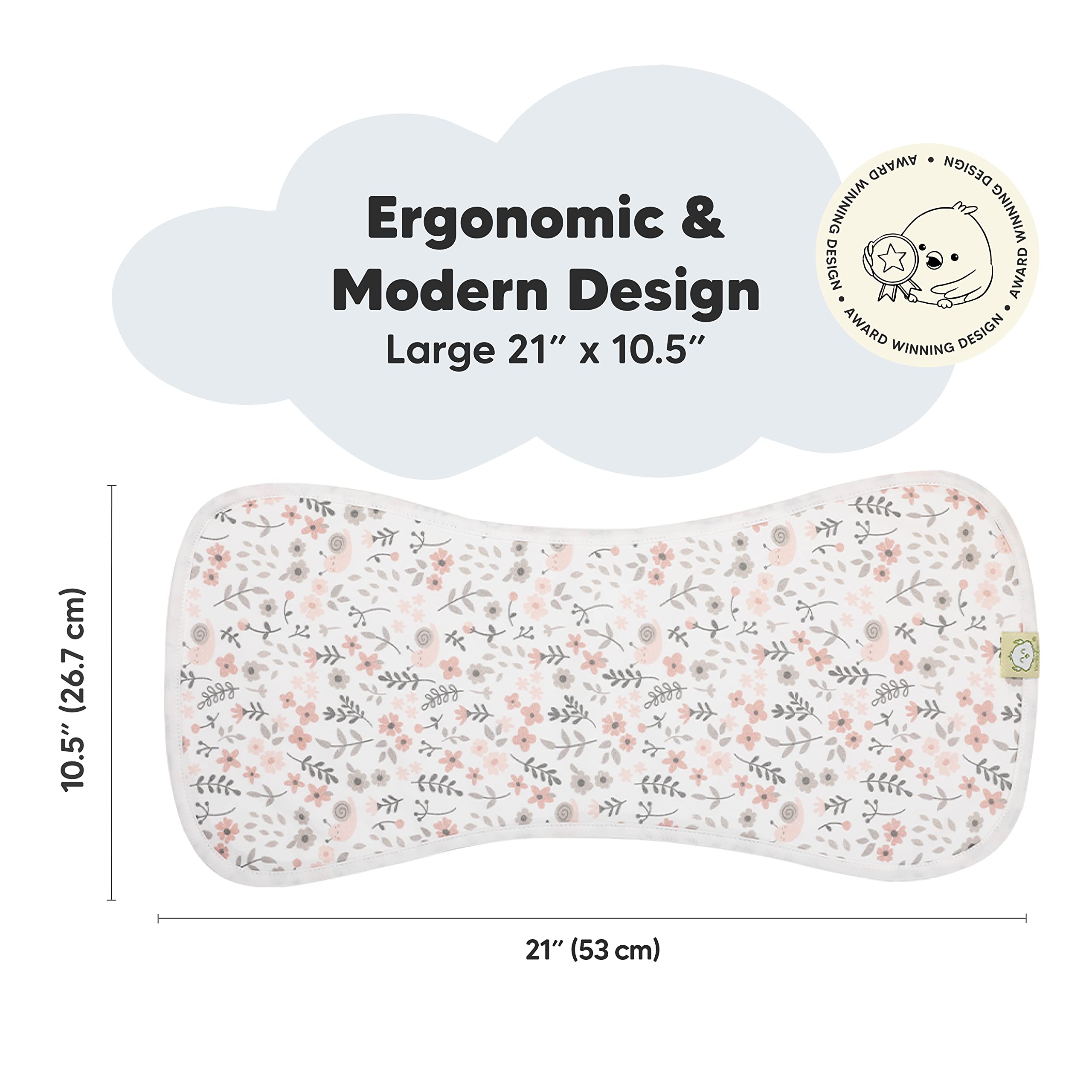 KeaBabies 8-Pack Organic Cotton Baby Bandana Drool Bibs & 5-Pack Burp Cloths Set for Newborns, Infants Boys & Girls - Ultra Soft & Absorbent Feeding Bibs for Breastfeeding, Bottle Feeding & Teething - Perfect Baby Shower Gift & Nursery Essential