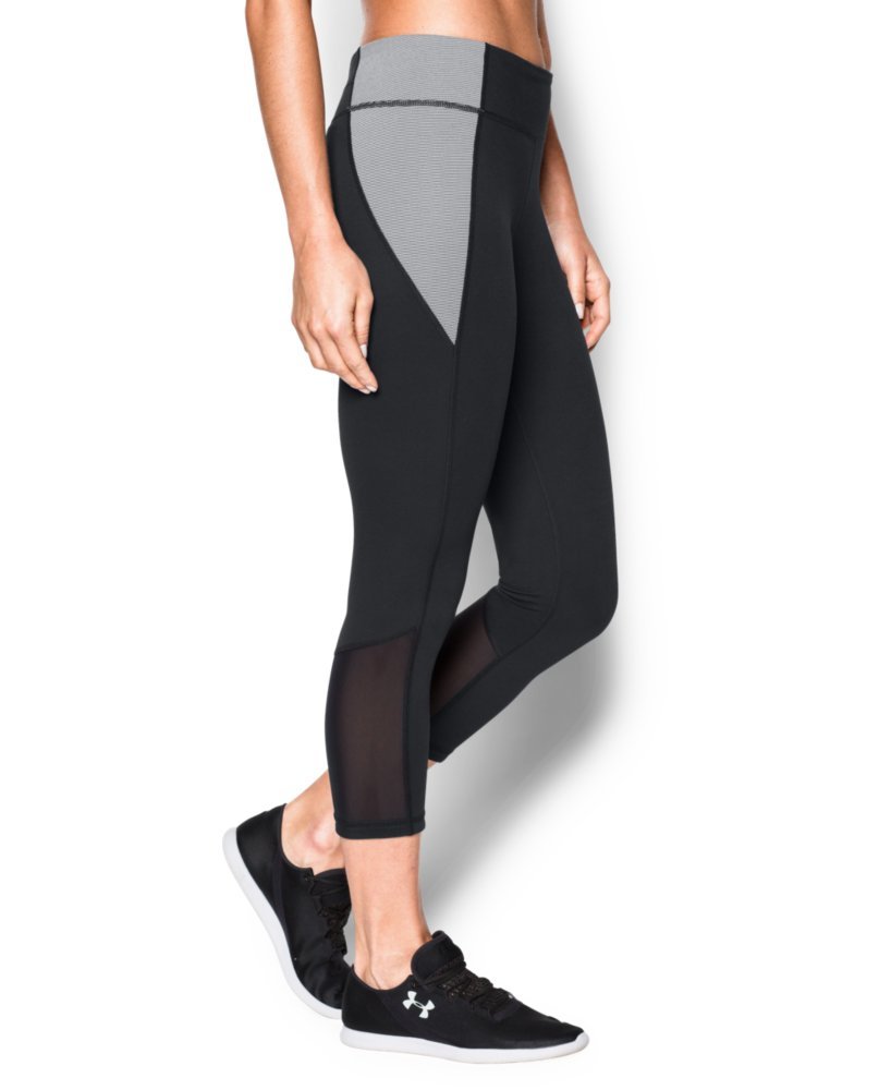 Under Armour Women's Mirror Color Block High-Waisted Workout Leggings - Yoga, Running & Gym Fitness Compression Pants for Active Lifestyle