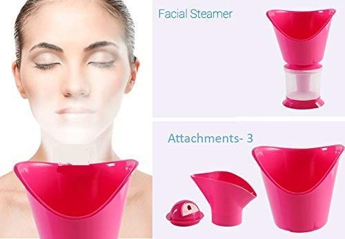 NOBILEA 3-in-1 Steam Vaporizer for Cold & Cough Relief - Personal Nose Steamer, Facial Inhaler & Nasal Decongestant Machine with 1.25m Cord (Blue) - Perfect for Home, Office & Travel Use