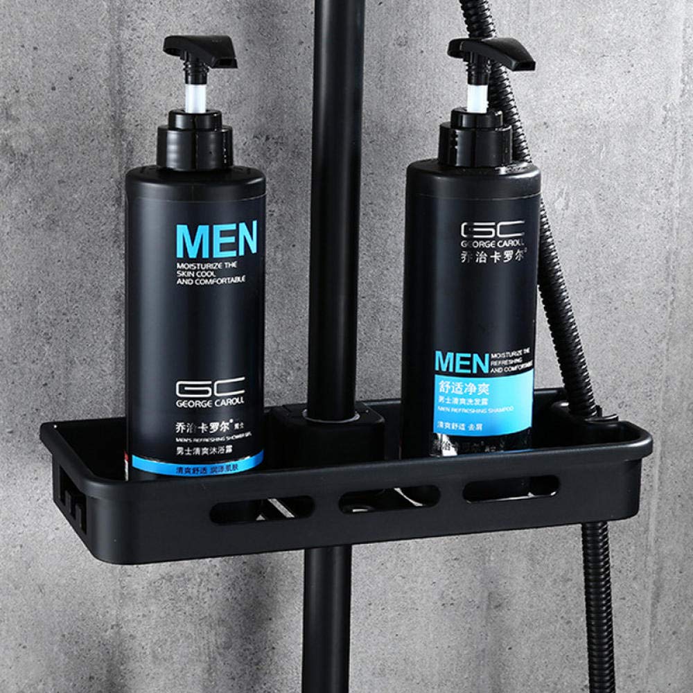 Black Wall Mounted Rain Shower System with Hot/Cold Mixer Tap - Stainless Steel & Copper Bathroom Shower Set with Bidet Sprayer - Perfect for Modern Bathrooms & Spa-Like Showers