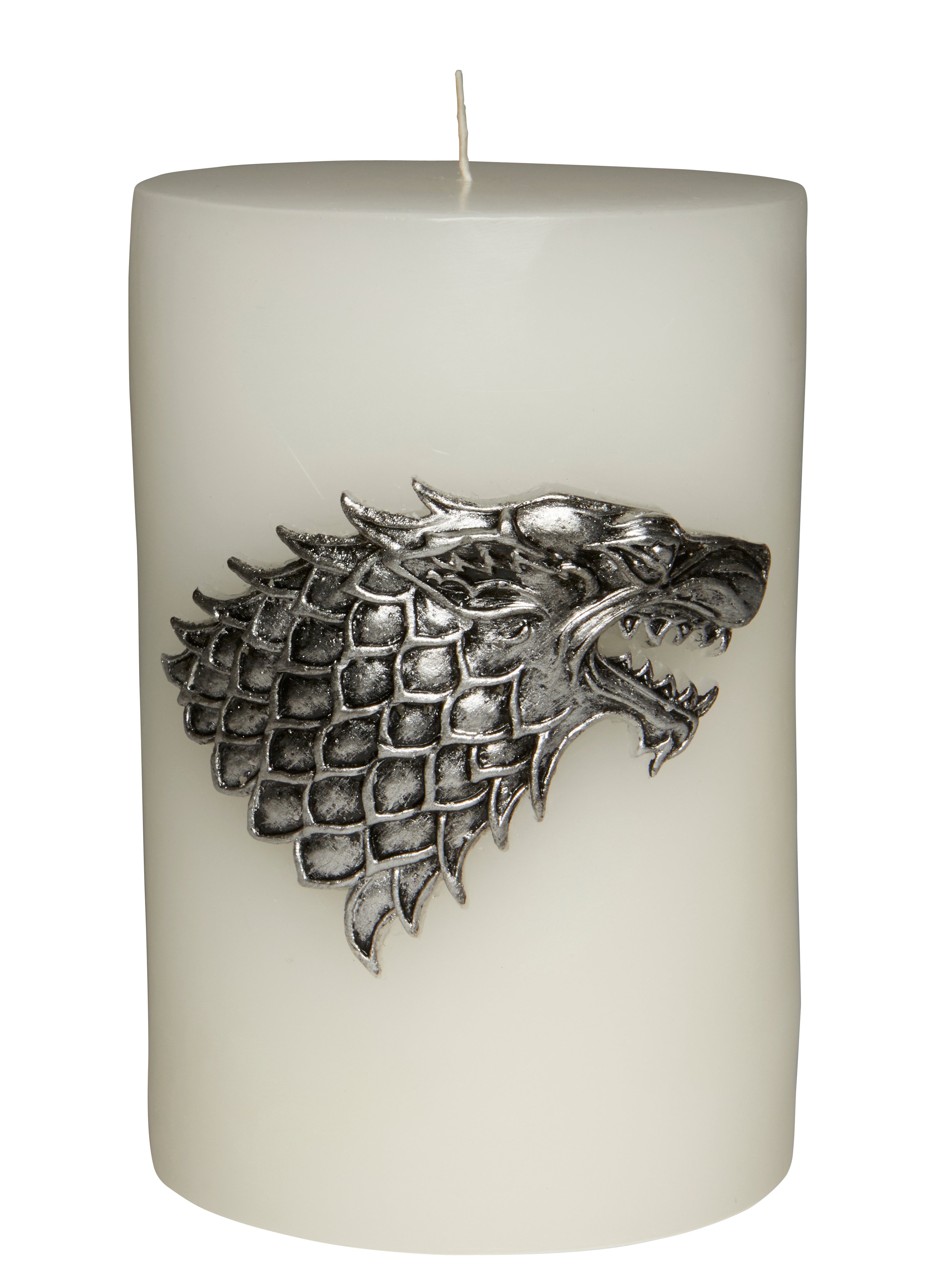 Game of Thrones House Stark Sigil Candle - Handcrafted Wolf Sculpture Scented Candle for Home Decor, GOT Collectibles, and Medieval Themed Parties