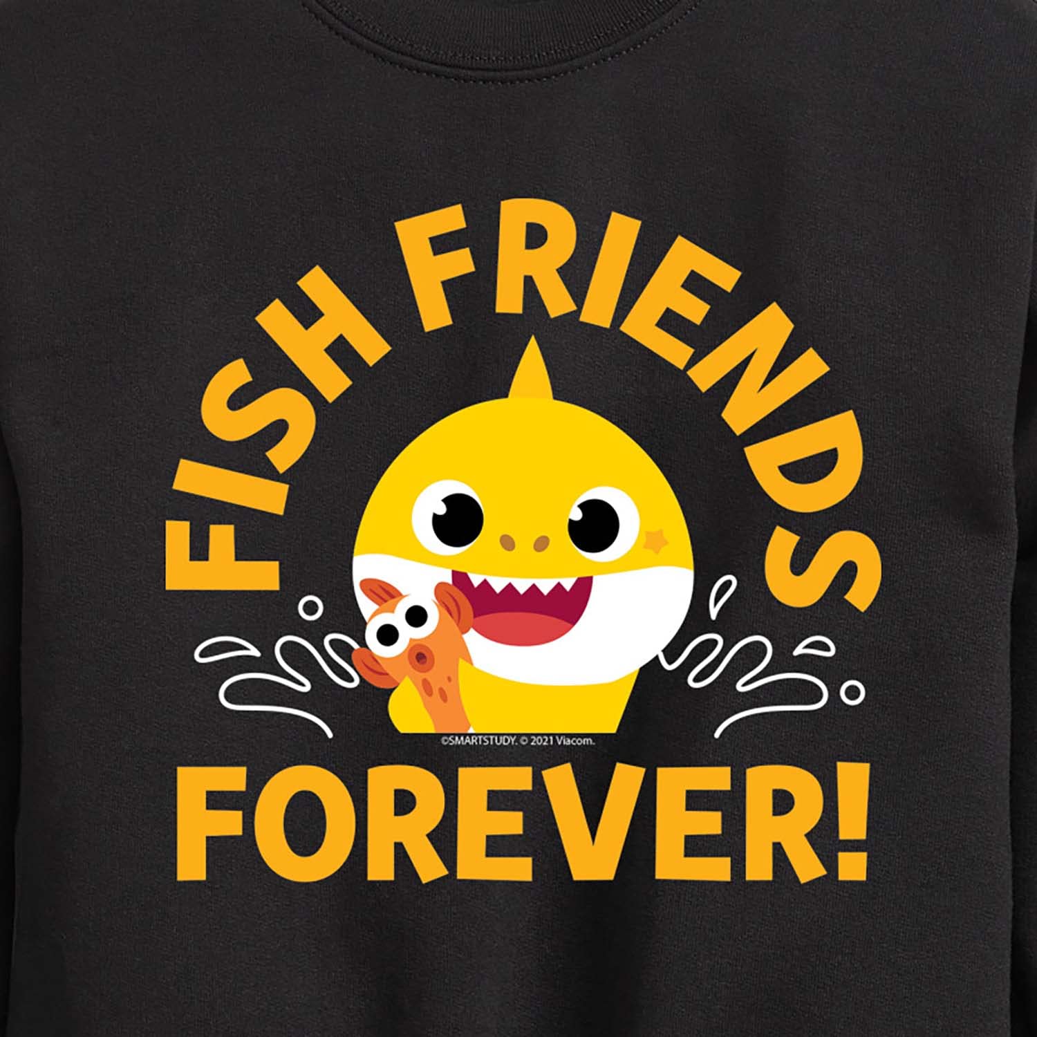HYBRID APPAREL Baby Shark Fleece Sweatshirt for Toddlers & Kids - Soft Crewneck Pullover for Boys & Girls - Perfect for Playdates, School & Family Outings