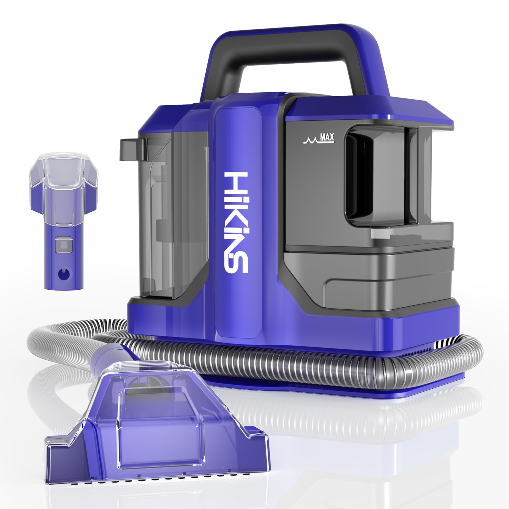 HiKiNS 500W Powerful Carpet Cleaner Machine - 18Kpa Deep Clean with 5ft Hose & 16.4ft Cord for Pet Hair, Stains on Carpets, Upholstery, Couches & Car Seats - Ideal for Home Cleaning, Stairs, Auto Detailing & Pet Owners