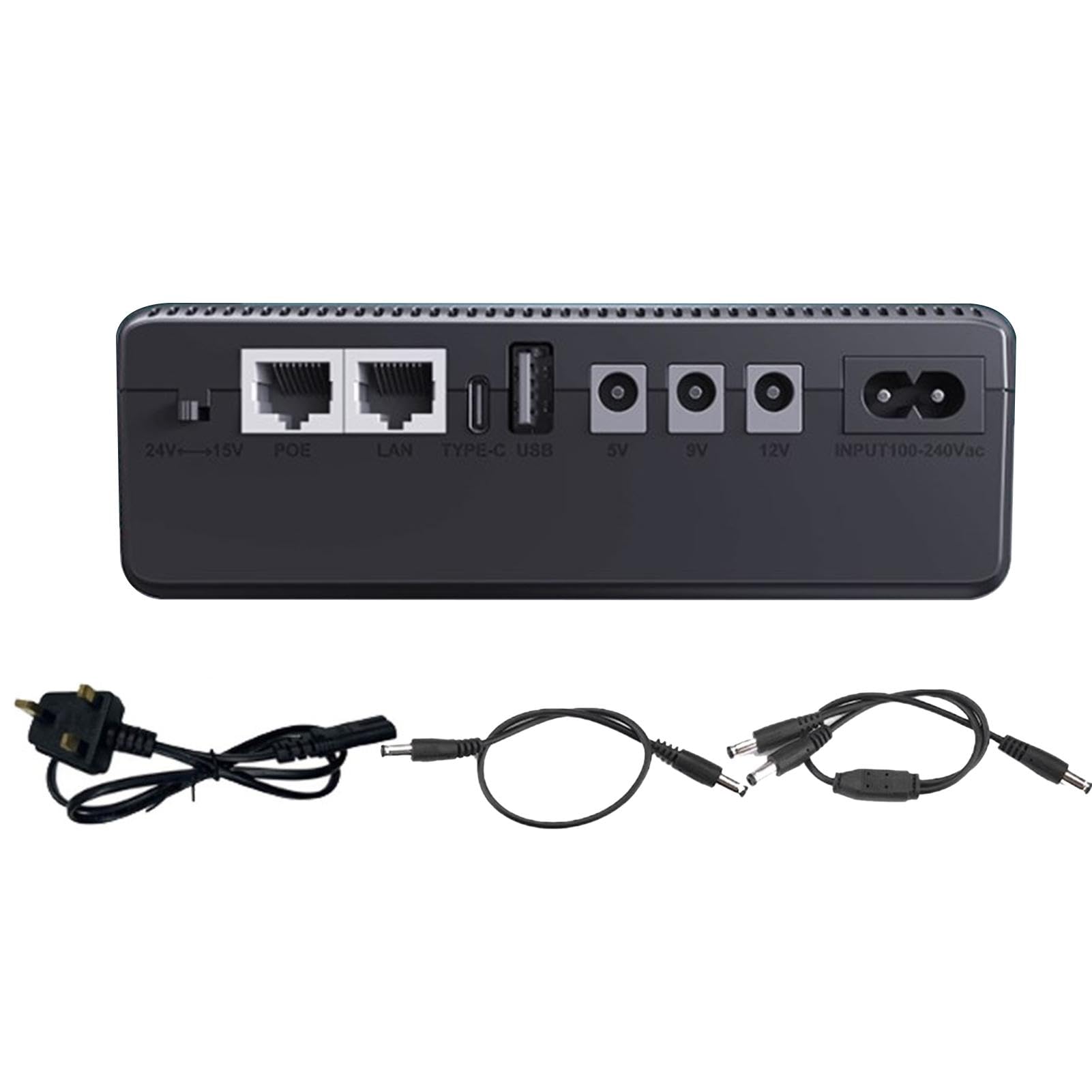 10400mAh UPS Backup Battery - Compact Uninterruptible Power Supply for Home & Office Electronics | Emergency Power for Routers, Modems, Security Systems & Smart Devices