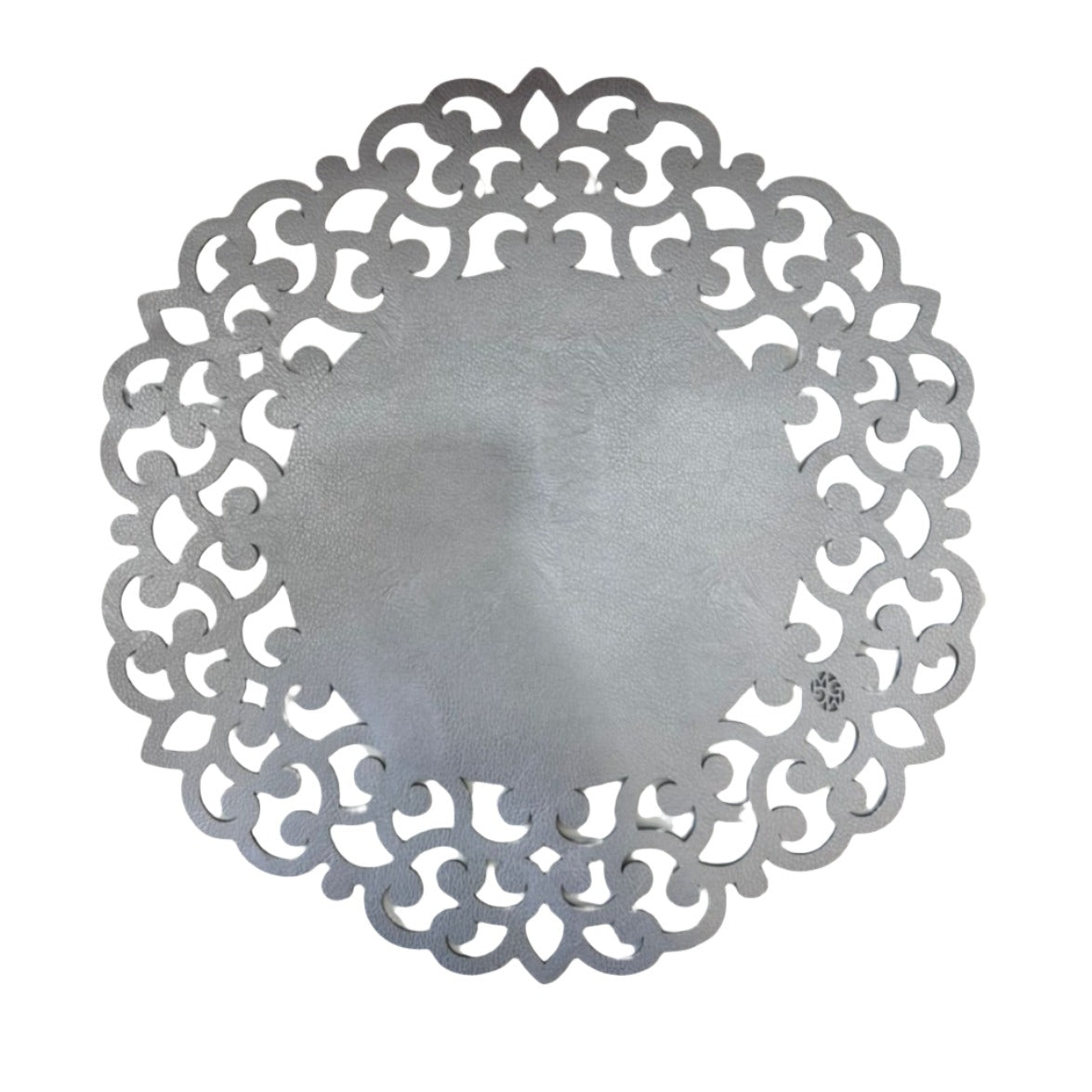 Elegant Lace Placemats Set - Silver & Lead-Free for Dining Table Decor - Perfect for Holiday Dinners, Wedding Decor & Upscale Home Entertaining