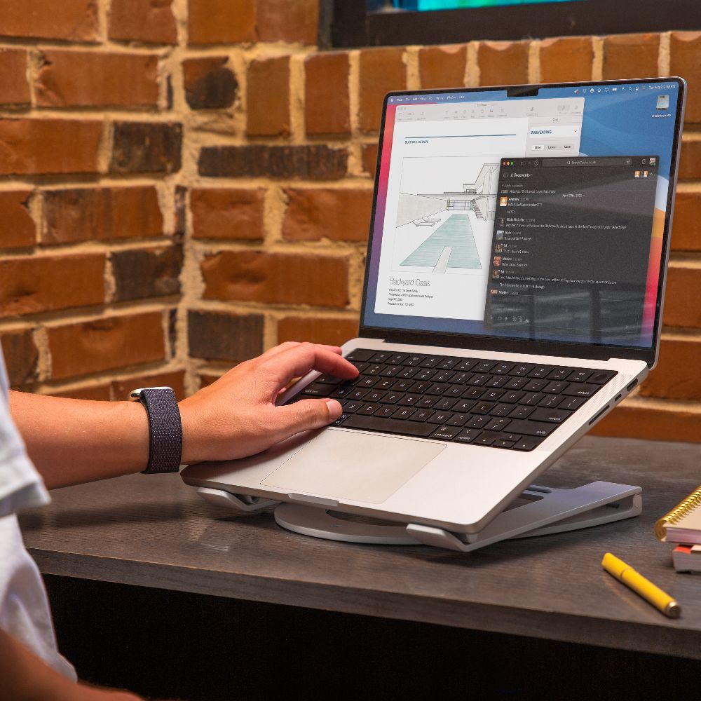 Twelve South Curve Flex Adjustable Laptop Stand for MacBook & Notebooks - Ergonomic Desk Riser for Home & Office Workspace