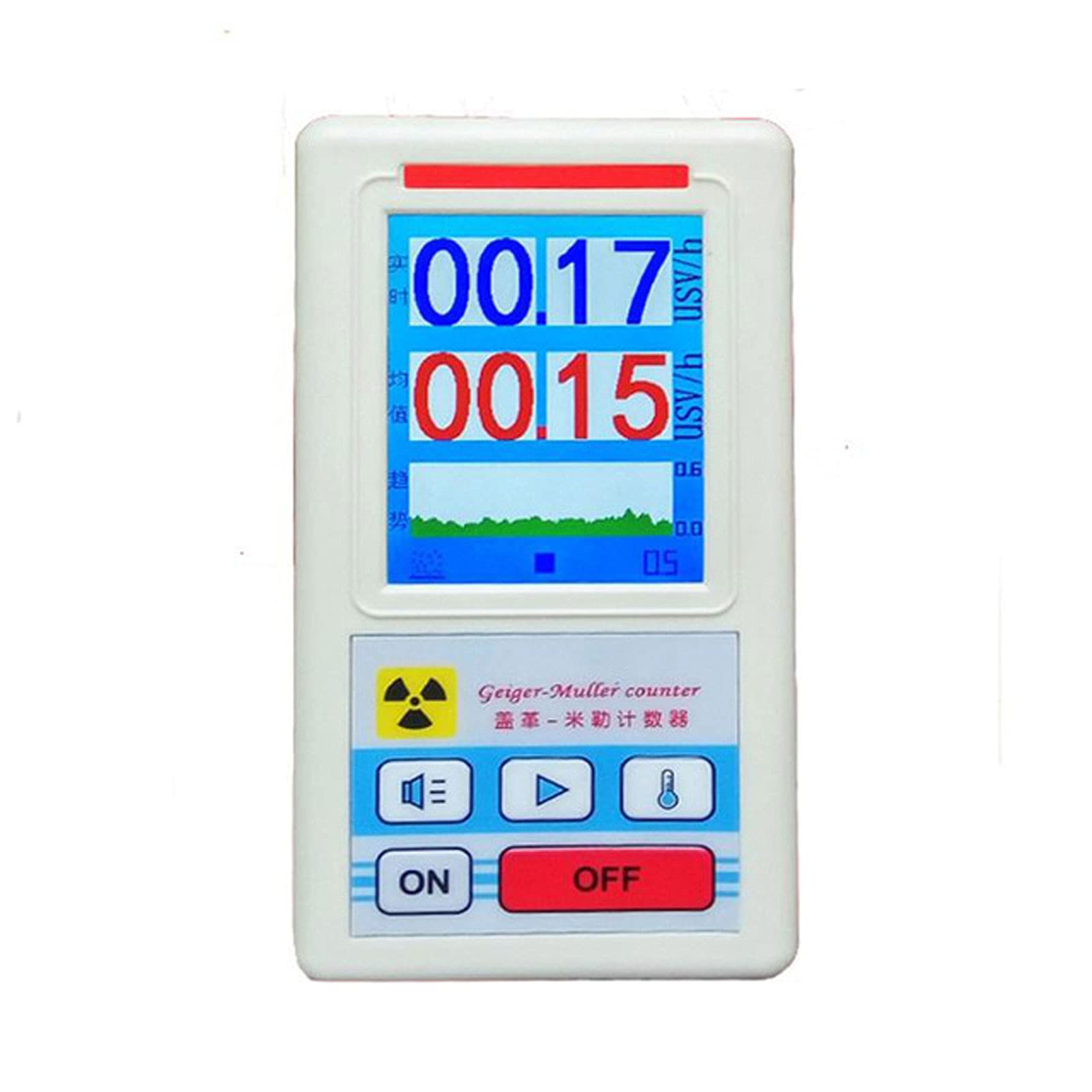 Geiger Counter Nuclear Radiation Detector - Portable X-ray Beta Gamma Dosimeter with LCD Display for Home, Lab & Emergency Use