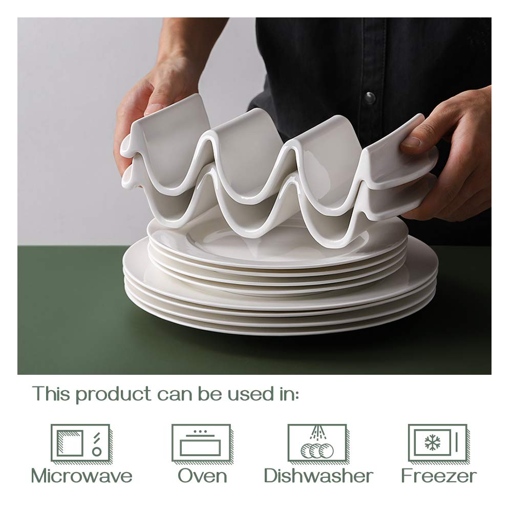 DOWAN Porcelain Taco Holder Set of 2 - 9.75