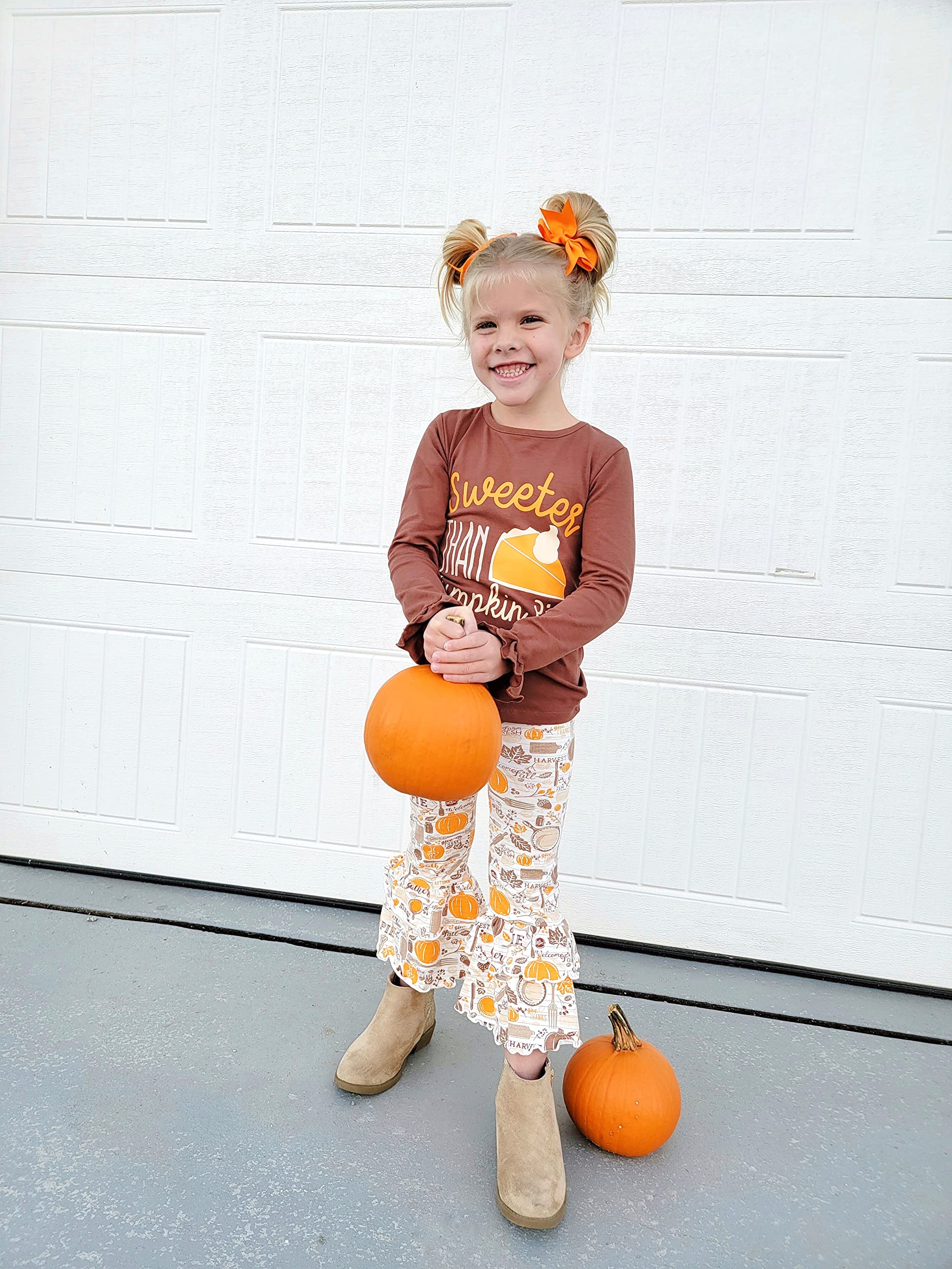 Girls 2-Piece Outfit - Ruffle Leggings & Long Sleeve Shirt Set for Toddlers | Playtime & Party Wear