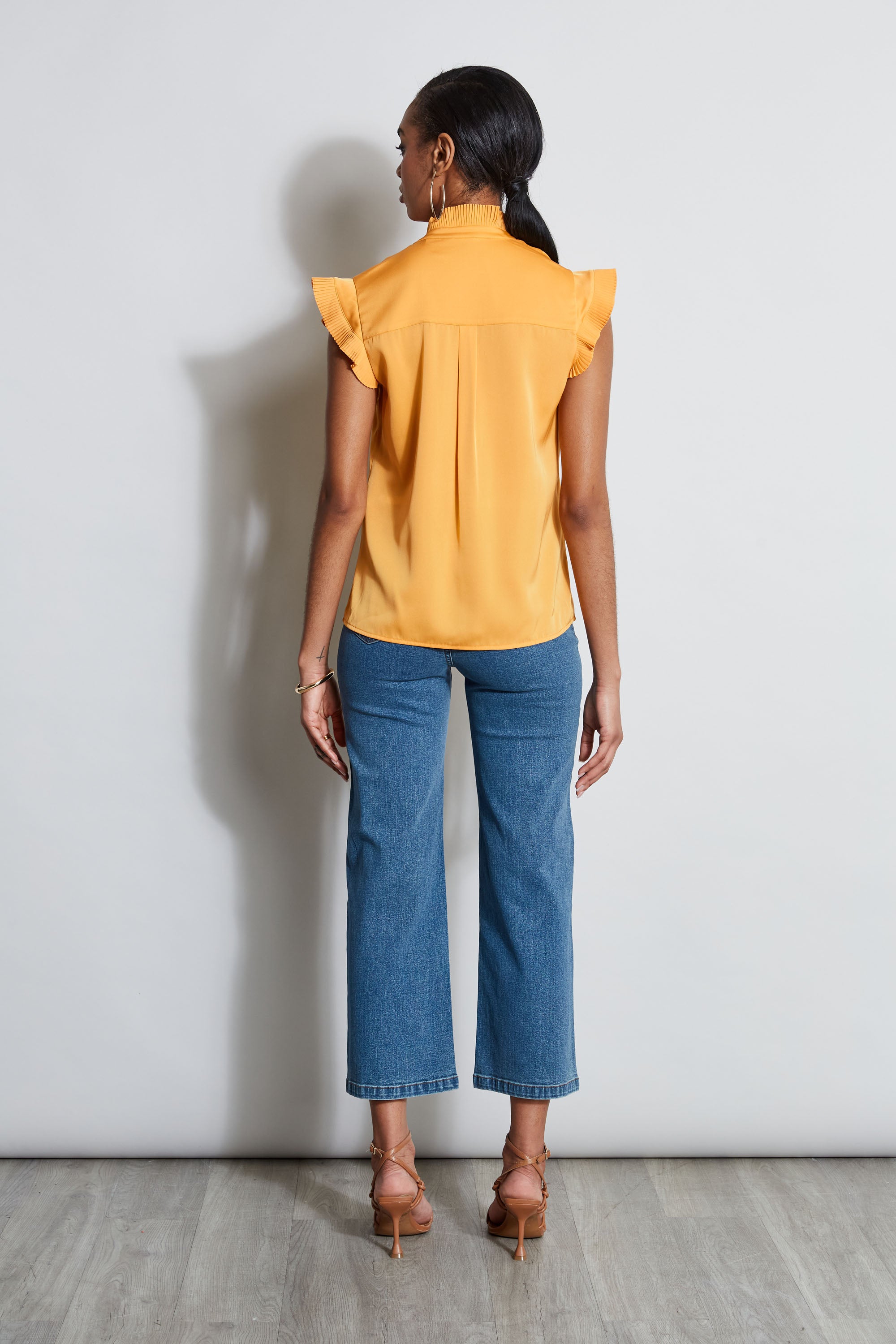 Elegant Silk Ruffle Blouse for Women - Flowy & Chic Top for Work, Date Night & Special Occasions