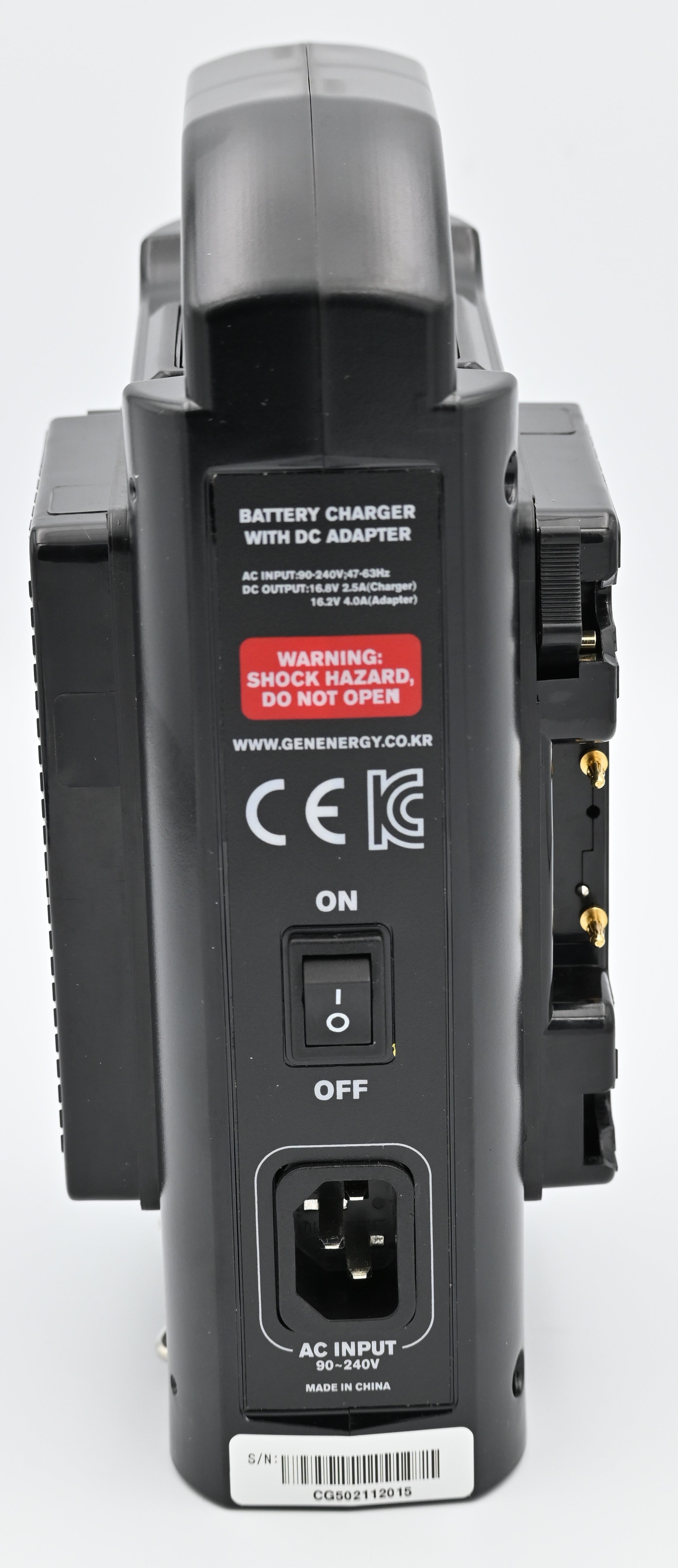 OPEN BOX EXCELLENT GEN ENERGY 2 Channel Gold Mount Battery Charger - Professional Camera & Video Equipment Power Solution for Filmmakers & Photographers