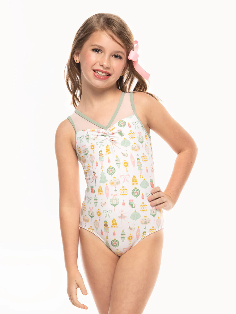 Fabiola Nutcracker Ballet Leotard for Girls - Elegant Dancewear for Ballet, Recitals & Performances