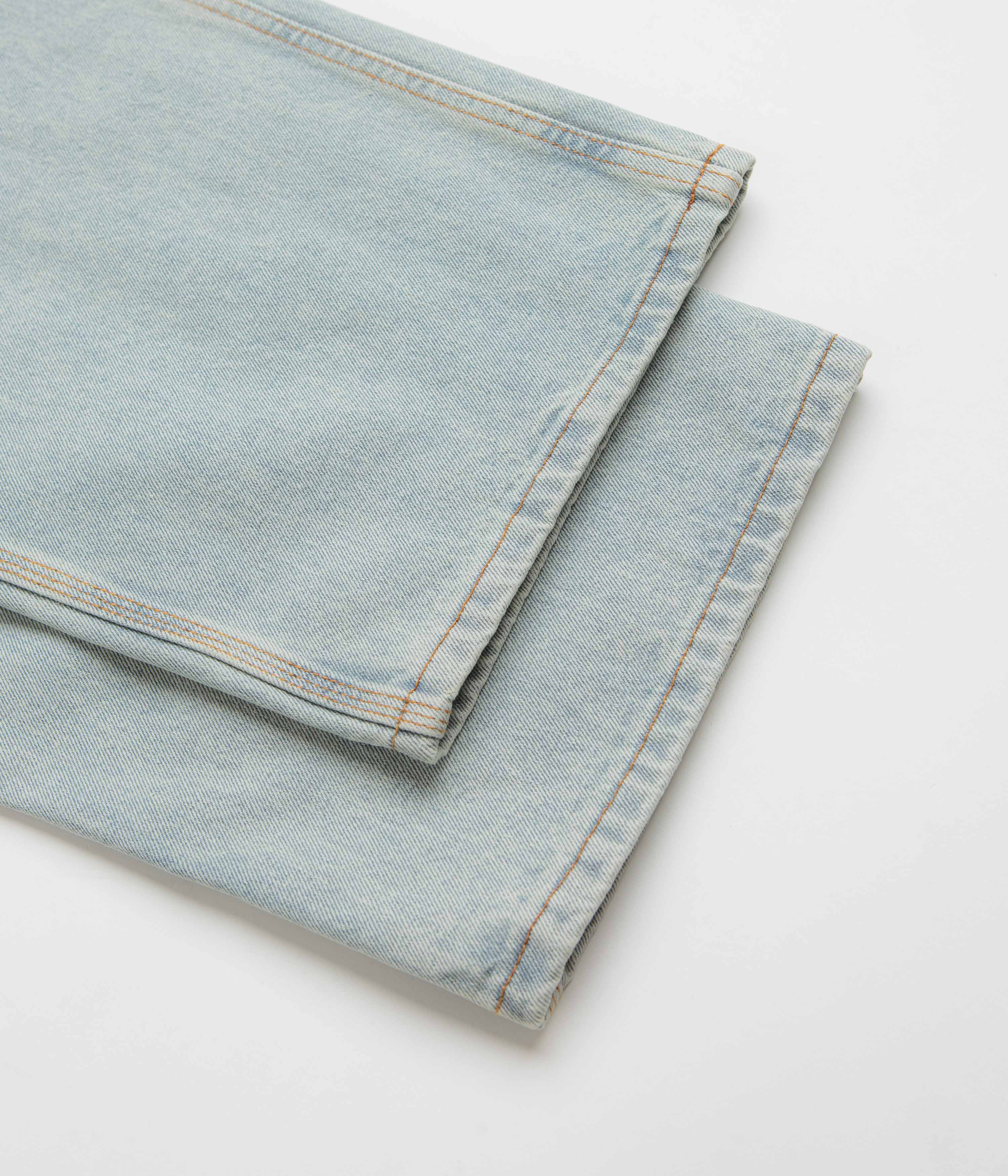 Butter Goods Weathergear Denim Jeans - Faded Light Wash Slim Fit Men's Jeans for Casual Wear & Everyday Style