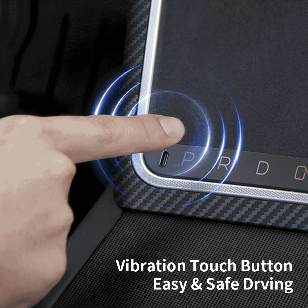 2025.03+ Tesla Model Y Juniper Smart Center Console Button Panel - OEM Style Gear Selector with LED Lights & Shortcut Buttons | Premium Interior Upgrade for Easy Driving Controls & Customization