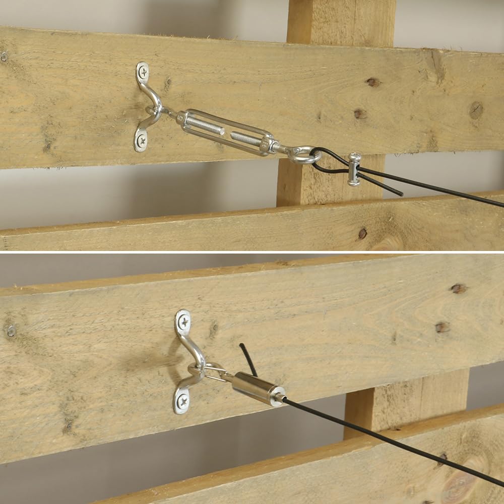 **Heavy Duty 304 Stainless Steel Ceiling Hooks - 10 Pack with Screws for Hanging Plants, Lights & Decor (2.1 Inch) - Rustproof Drop Ceiling Anchors for Indoor & Outdoor Use**