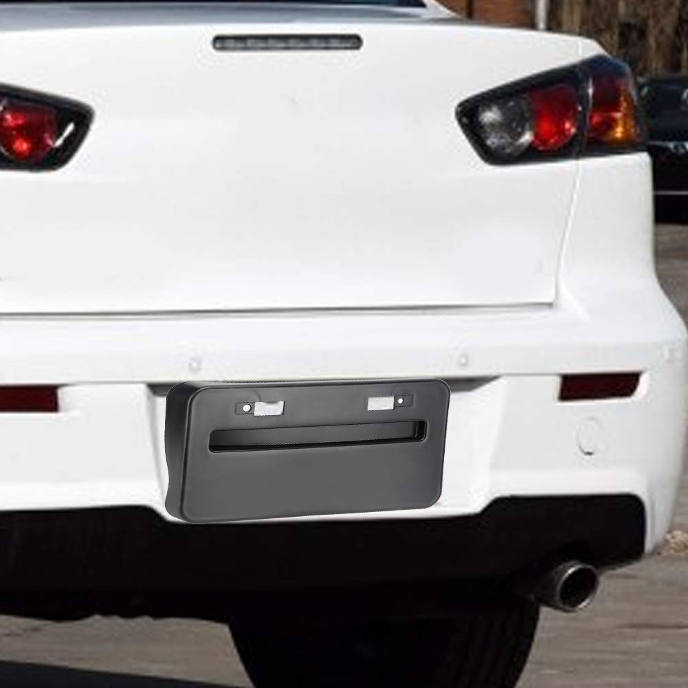 CHICIRIS ABS License Plate Holder & Relocator Kit - Compatible with Mitsubishi Lancer GTS & EVO X (2008-2018 Models) - Durable Auto Part for Car Repair Shops & DIY Enthusiasts - Perfect for Custom Car Mods & Vehicle Maintenance