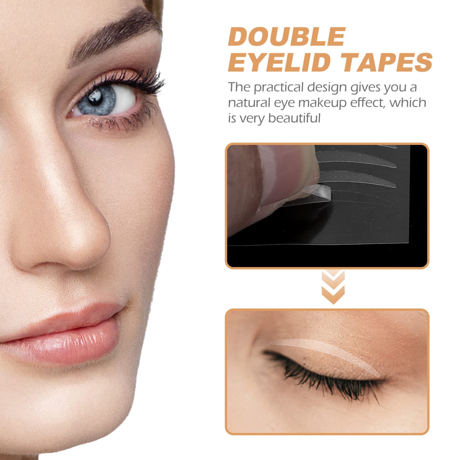 2 Sets Clear Double Eyelid Stickers - Invisible Eyelid Tape for Hooded Eyes | Eye Lift Makeup Accessories for Women | Perfect for Daily Use, Cosplay & Professional Makeup Artists