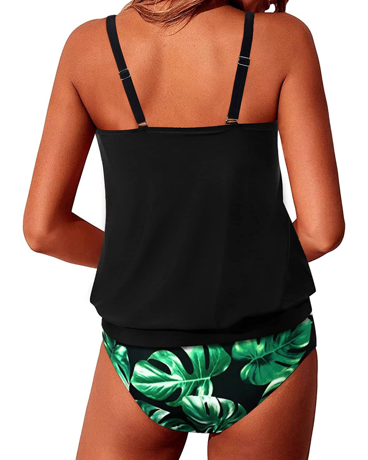 Yonique Modest Tankini Swimsuits for Women - Loose Fit Swimwear for Beach & Pool