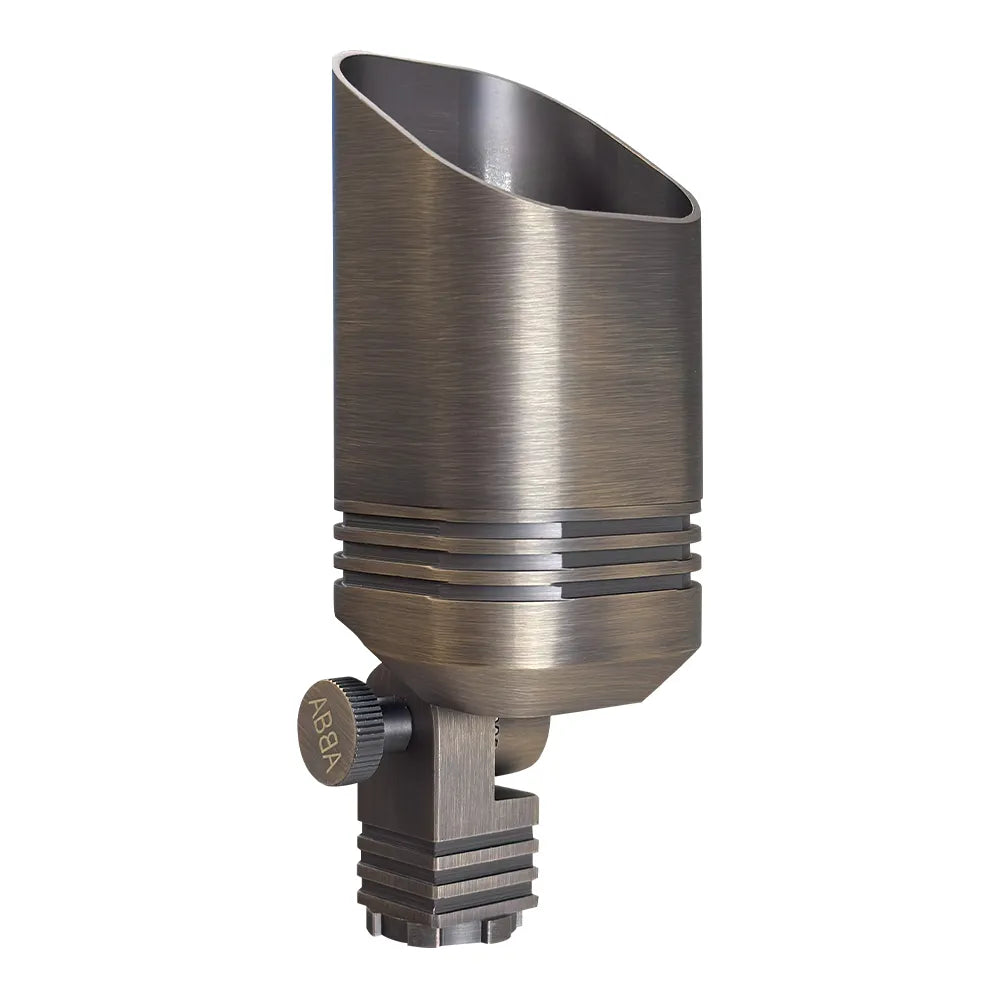 SPB03 Low Voltage LED Outdoor Landscape Spotlight - Durable Cast Brass Design for Gardens, Pathways, and Architectural Lighting