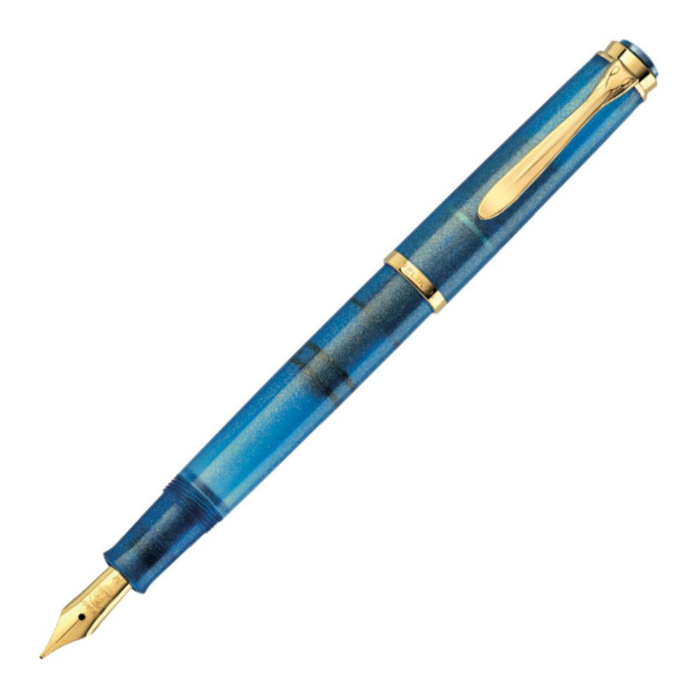 Pelikan M200 Golden Lapis Special Edition Fountain Pen (2024) - Premium Writing Instrument for Collectors, Calligraphy & Everyday Use