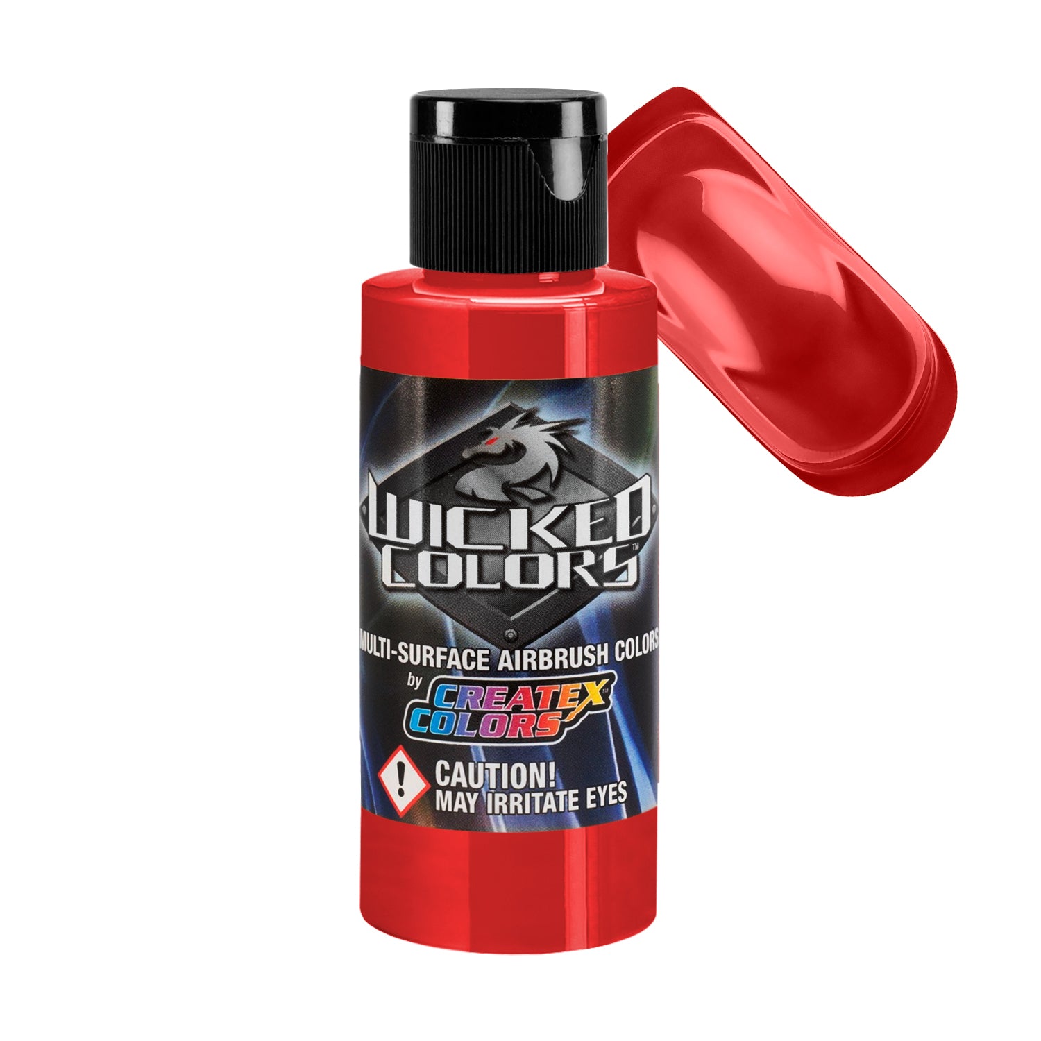 Scarlet Wicked Detail Semi-Opaque Airbrush Paint - Matte Finish, 2 oz Bottle - Perfect for Model Kits, Automotive Art & DIY Crafts