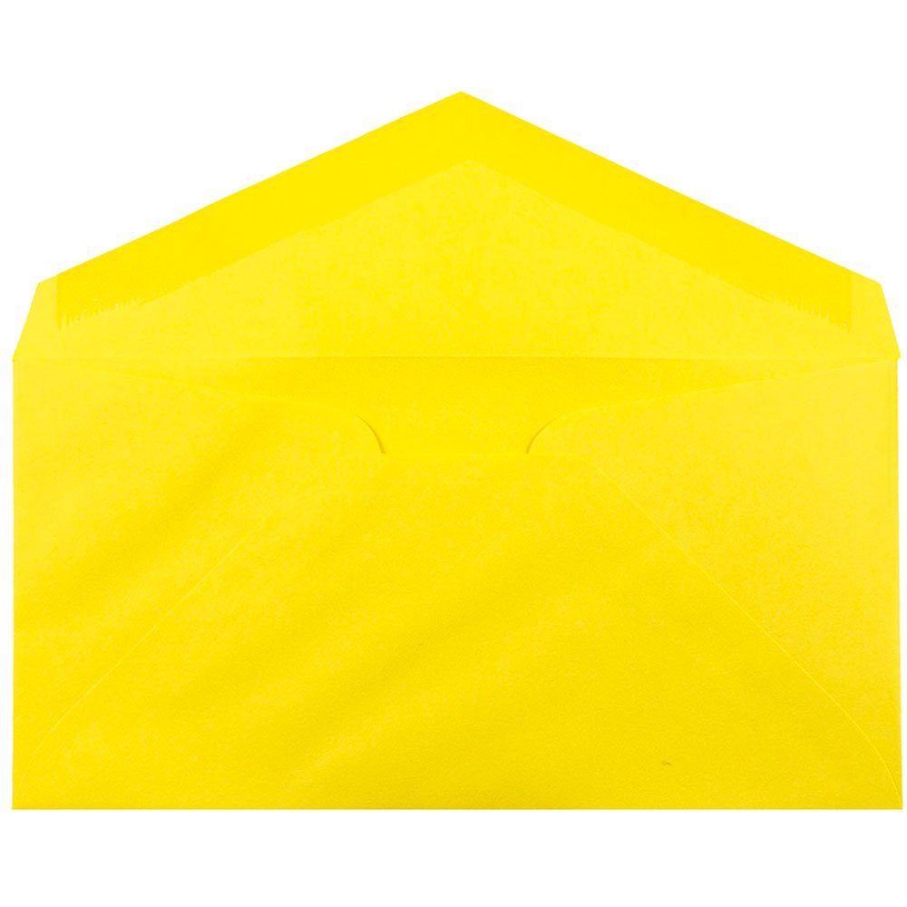 JAM PAPER Monarch Colored Envelopes - 3 7/8 x 7 1/2 Inches - Yellow Recycled Paper - Bulk Pack of 500 - Perfect for Wedding Invitations, Business Mailings & Greeting Cards