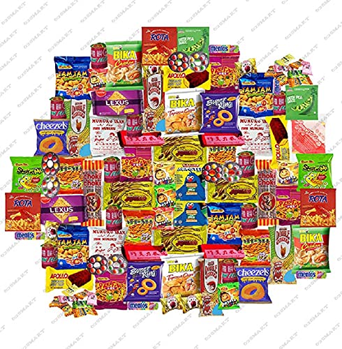 100-Piece Malaysian Snacks & Candy Assortment - Perfect for Office, School, Travel, Gifts & Parties | Variety Pack of Crackers, Candies & Treats