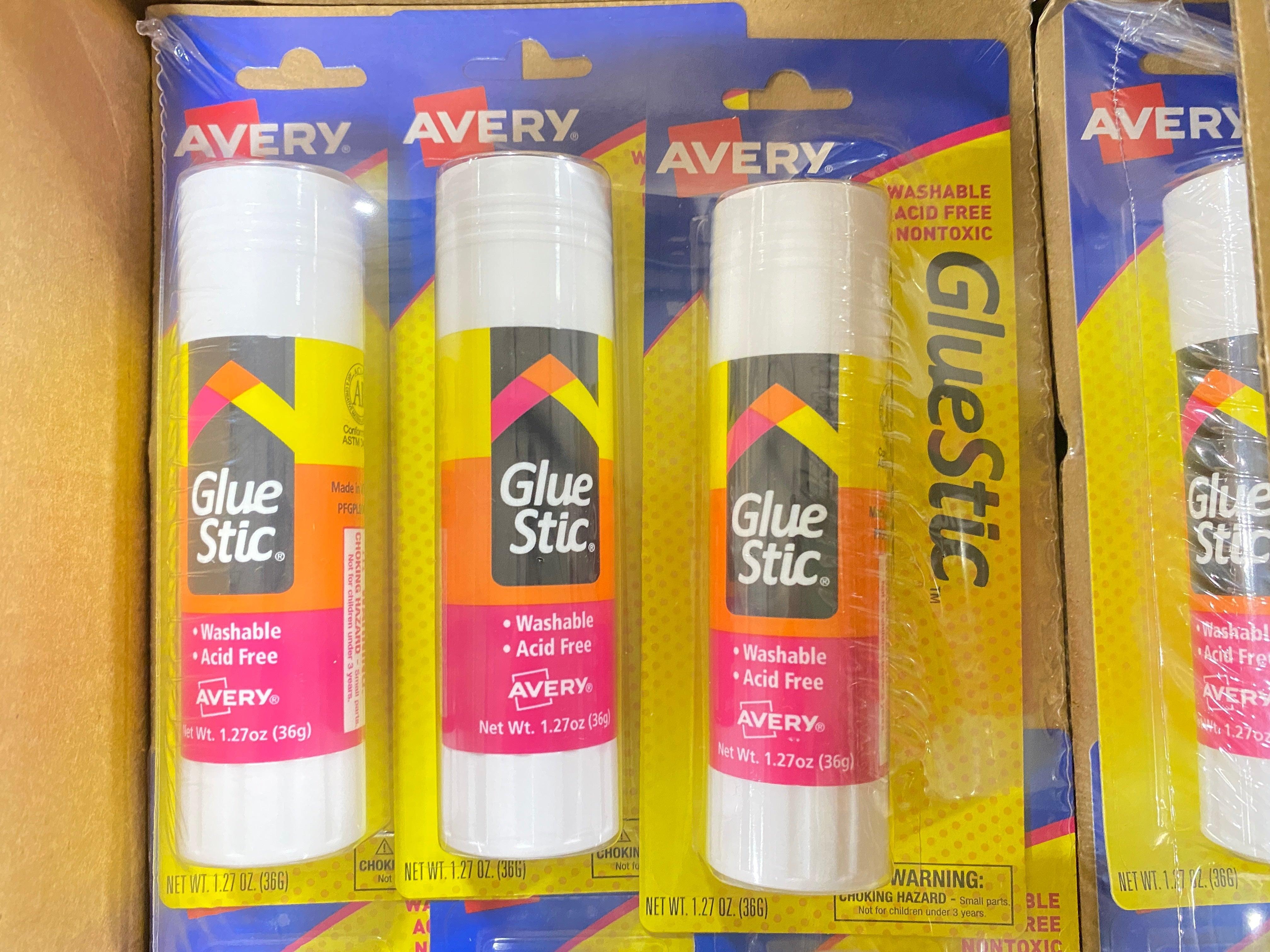 Avery Glue Sticks Bulk Pack - 72 Count Box for School Projects, Office Use & DIY Crafts | Washable, Non-Toxic Adhesive for Paper, Cardboard & Photos