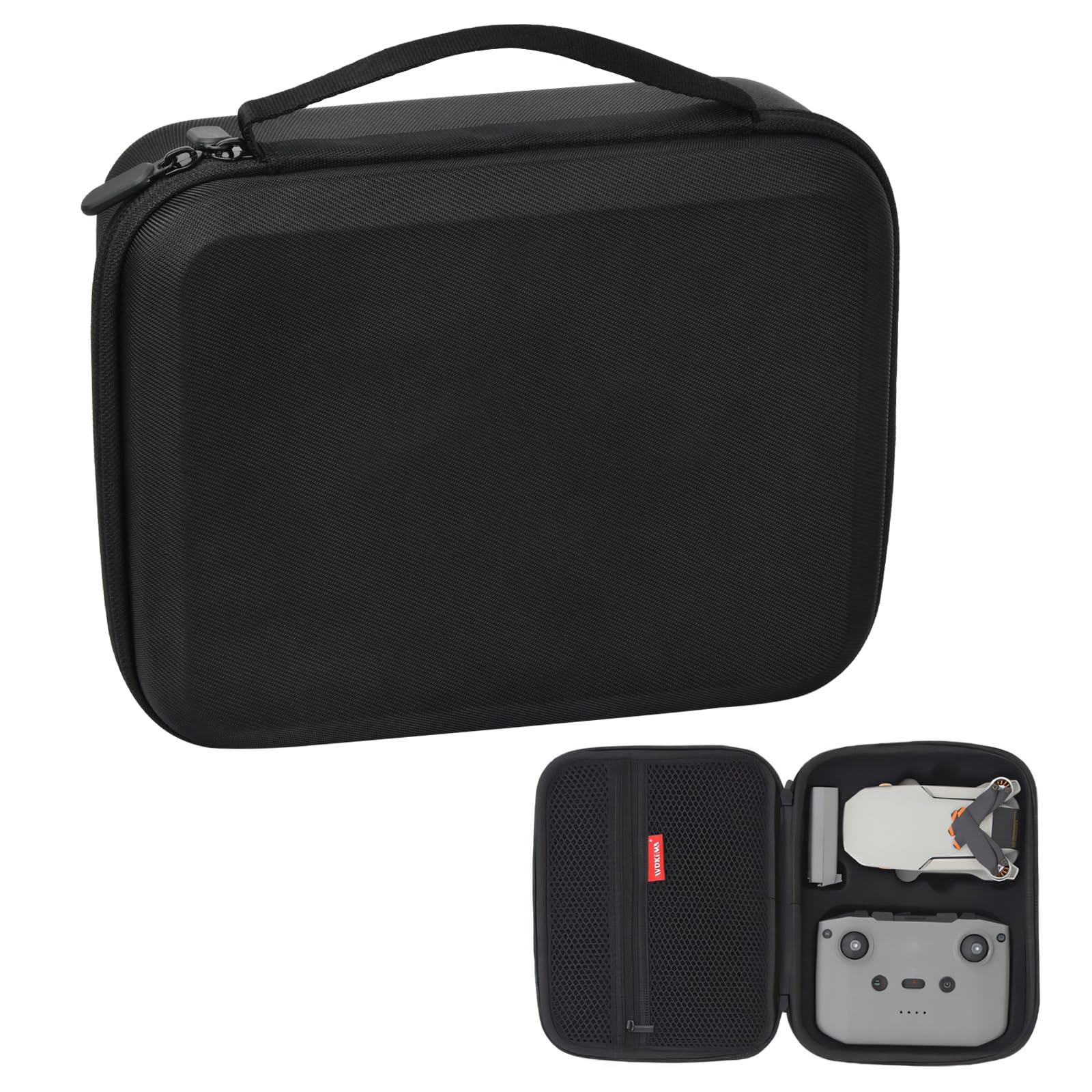 DJI Mavic Mini 2/Mini 2 SE Waterproof Hard Travel Case - Compact Protective Storage Bag for Drone Accessories | Shockproof EVA Shell | Perfect for Travel, Hiking & Outdoor Adventures | Fits Remote Controller, Batteries, Propellers (White) | Ideal for Aerial Photography, Drone Enthusiasts & Professional Pilots | Great for Travel Protection, Drone Storage & Field Operations
