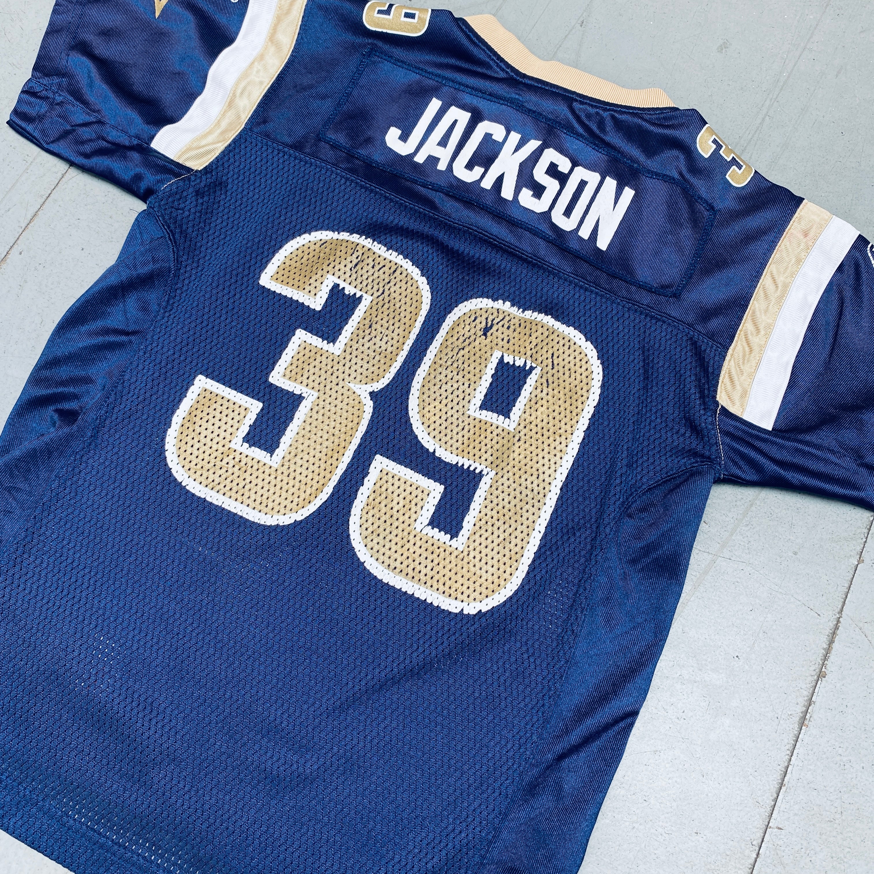 St. Louis Rams Steven Jackson 2009/10 NFL Jersey (Size S) - Authentic Football Apparel for Fans & Collectors - Perfect for Game Day, Tailgating & Sports Memorabilia Display