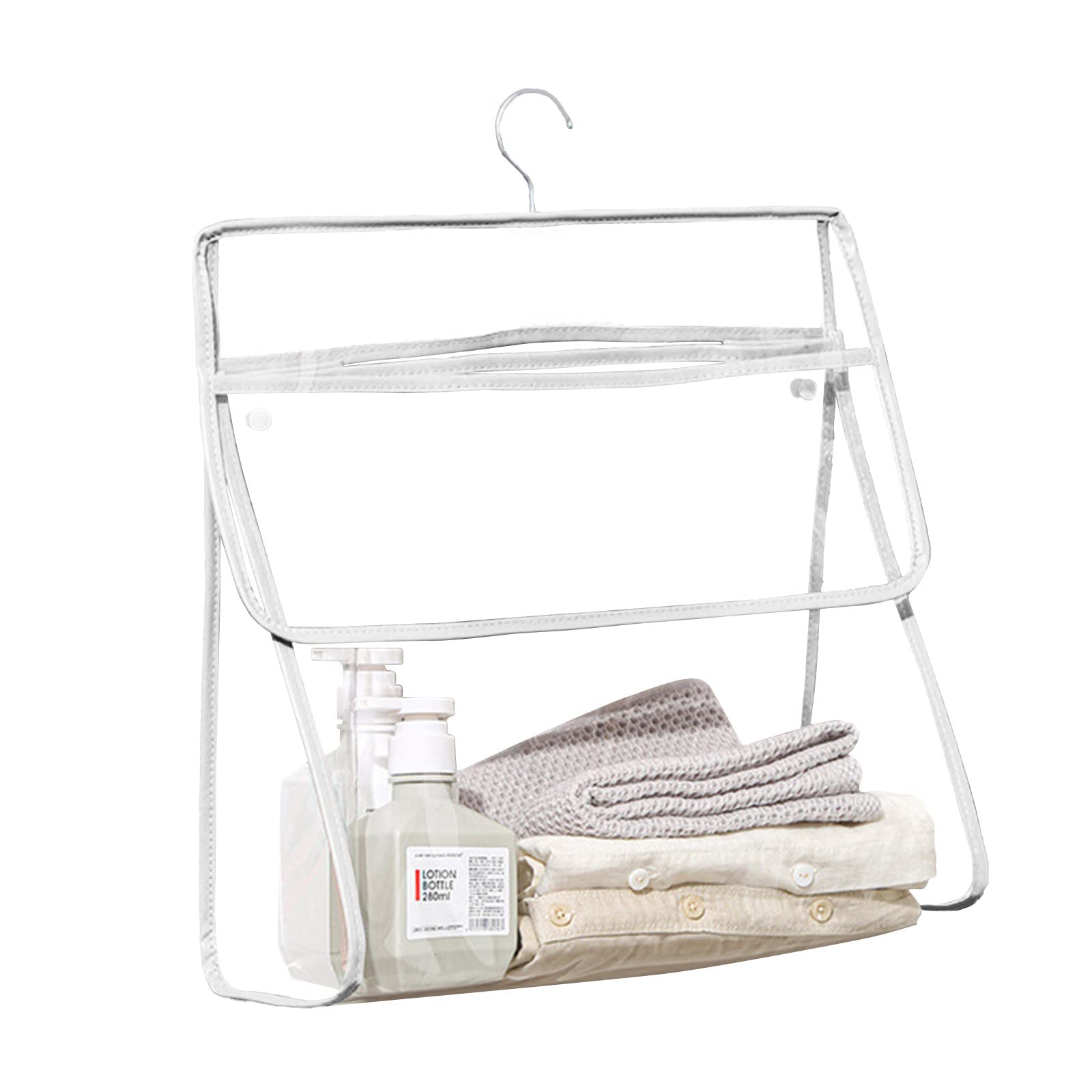 PETSTIBLE Large Waterproof Hanging Toiletry Bag for Women & Men - Clear Transparent Travel Shower Organizer with Wall Hook | Perfect for Bathroom, Gym, Camping & Airplane Travel Accessories