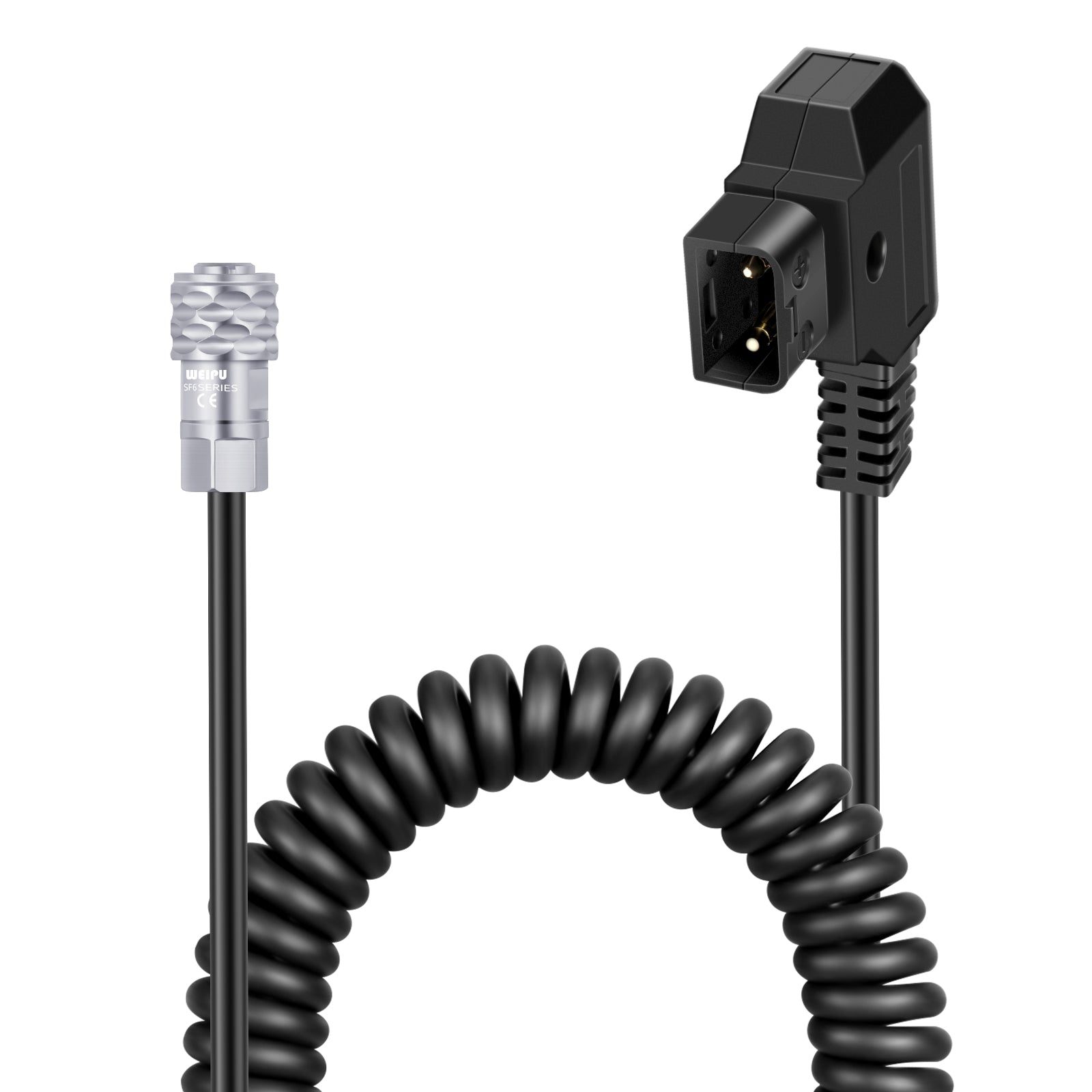NEEWER D-Tap to BMPCC 4K/6K Coiled Power Cable for Blackmagic Pocket Cinema Camera - Professional Power Supply Solution for Filmmaking & Video Production