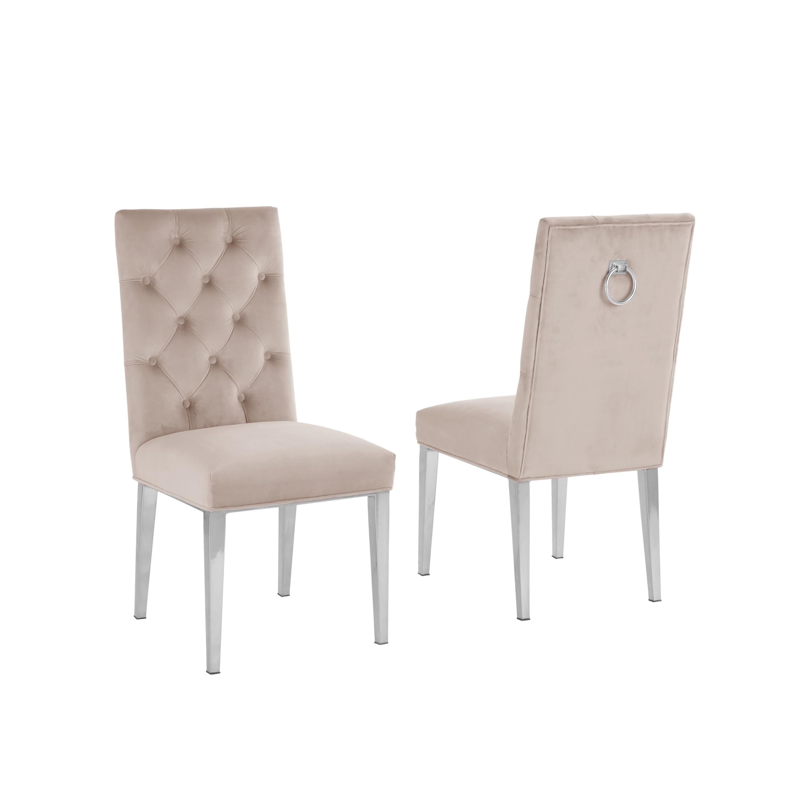 Premium Beige Dining Chairs - High-Quality Furniture for Home & Restaurant - Perfect for Modern Dining Rooms, Kitchen Tables, and Elegant Restaurant Settings
