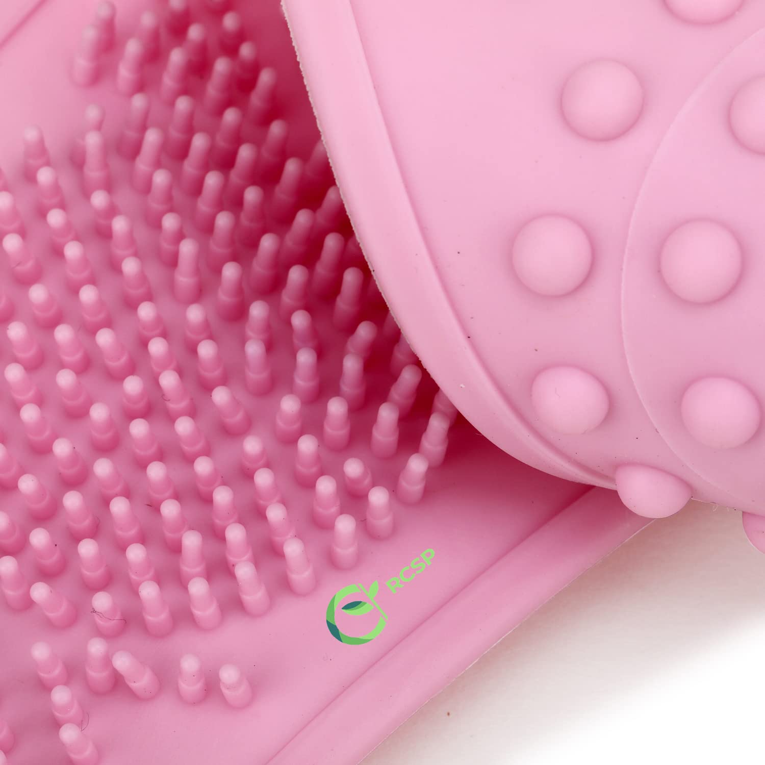 RCSP Soft Silicone Massage Bath Brush - Exfoliating Body Wash Brush for Men & Women - Back Scrubber & Shower Cleaner - Gentle Skin Care & Spa Experience - Perfect for Bathroom, Shower & Relaxation Time