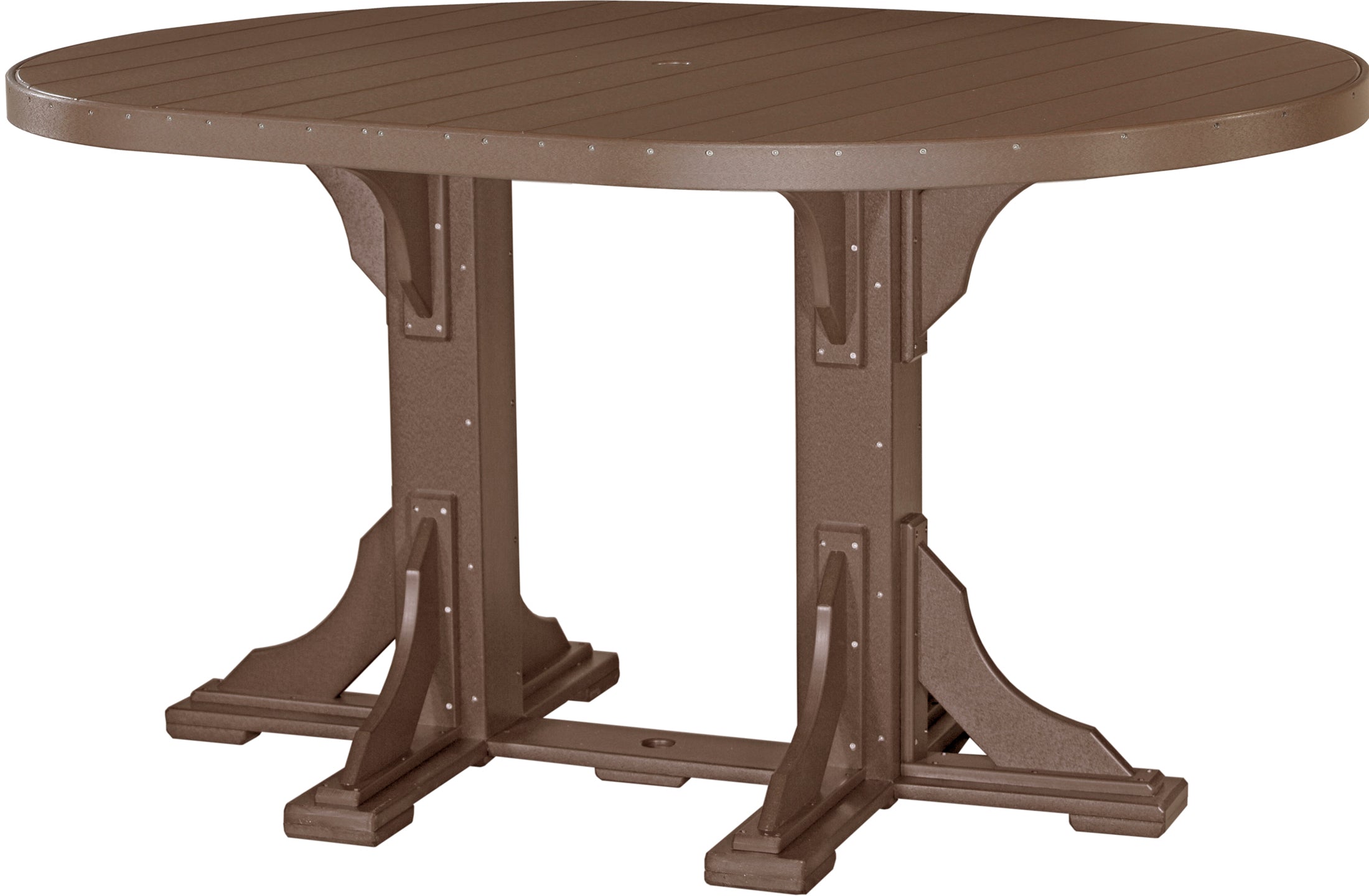 LuxCraft 4' x 6' Oval Dining Table Set for 6 - Modern Kitchen & Dining Room Furniture - Perfect for Family Gatherings, Dinner Parties & Small Spaces