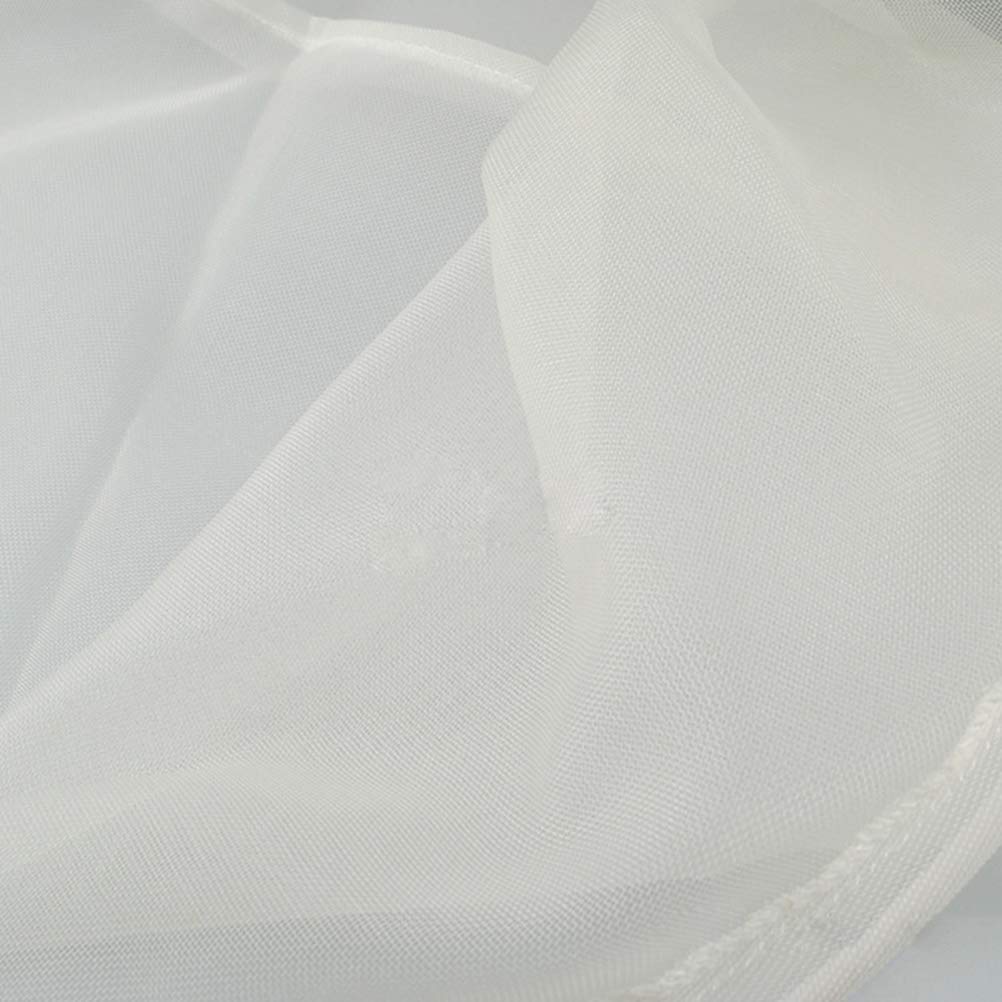 Premium Nut Milk Bag - Fine Mesh Nylon Strainer for Almond Milk, Cheese, Tea & Honey - Reusable & Durable Kitchen Filter Bag - Perfect for Vegan, Raw Food & DIY Recipes (White, Conical)