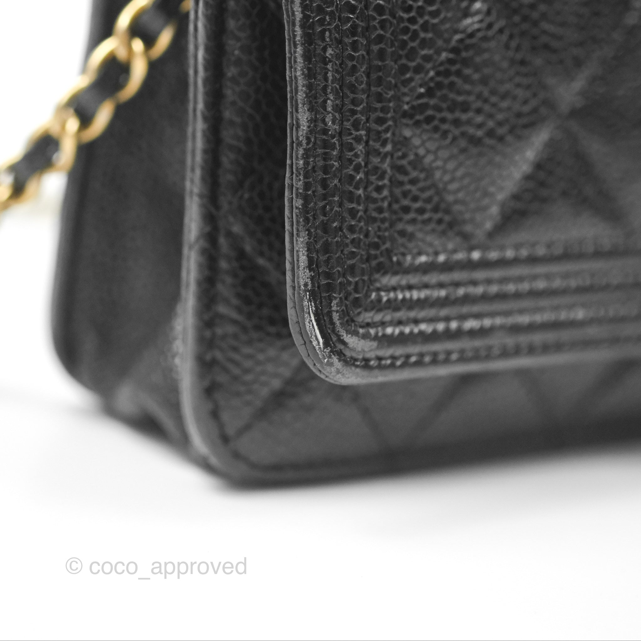 Chanel Boy Wallet on Chain WOC Black Caviar Gold Hardware - Luxury Crossbody Bag for Women, Perfect for Evening Events & Daily Use