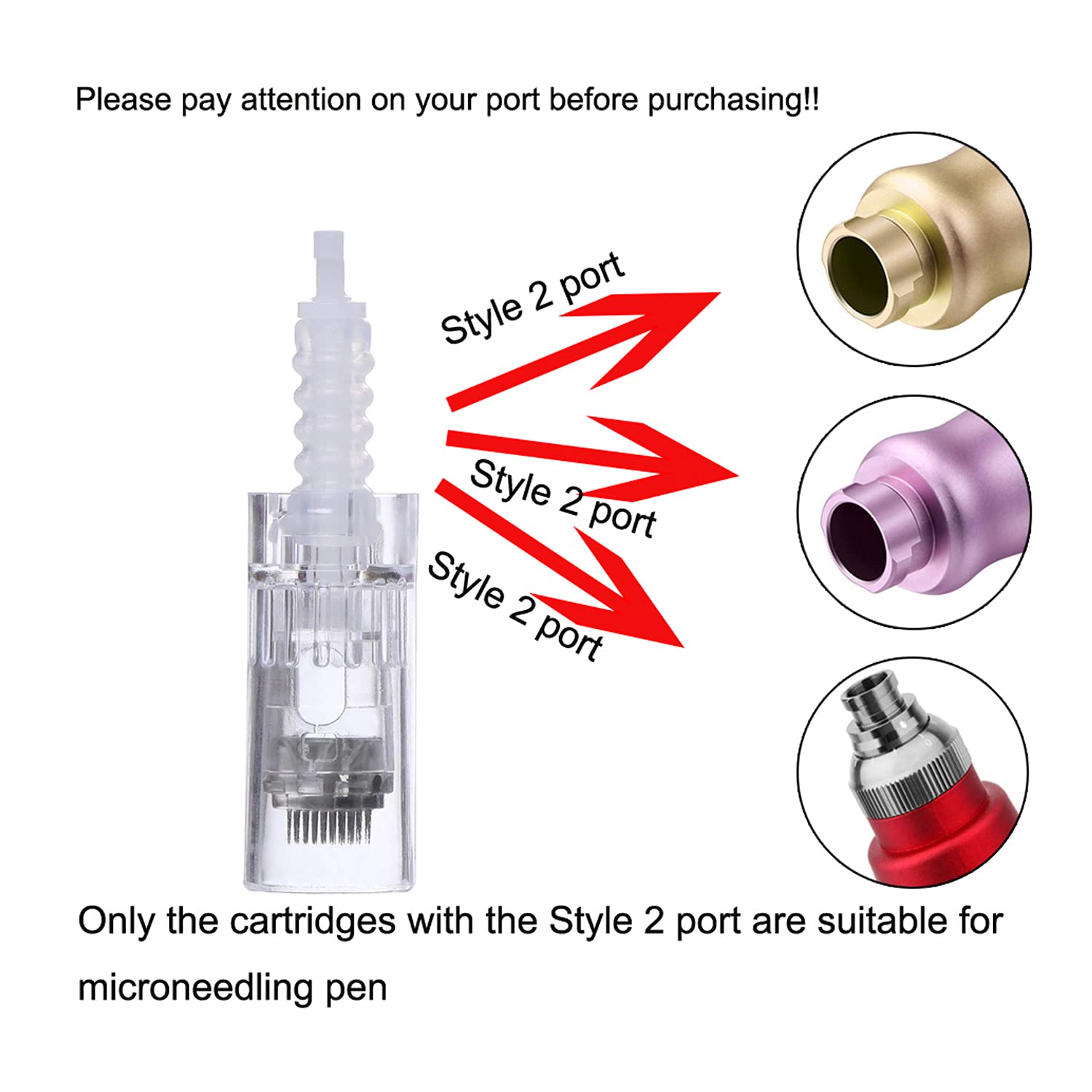 PIPM Dermapen J170-36 Microneedling Needles - 10 Pack of 36-Pin Cartridges for Professional Skin Rejuvenation | At-Home Facial Treatment & Acne Scar Removal