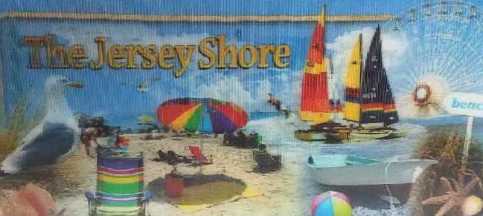 3D Fridge Magnet with Sailboats - Jersey Shore Souvenir for Refrigerator, Office & Travel Memories | Perfect Gift for Beach Lovers & Home Decor