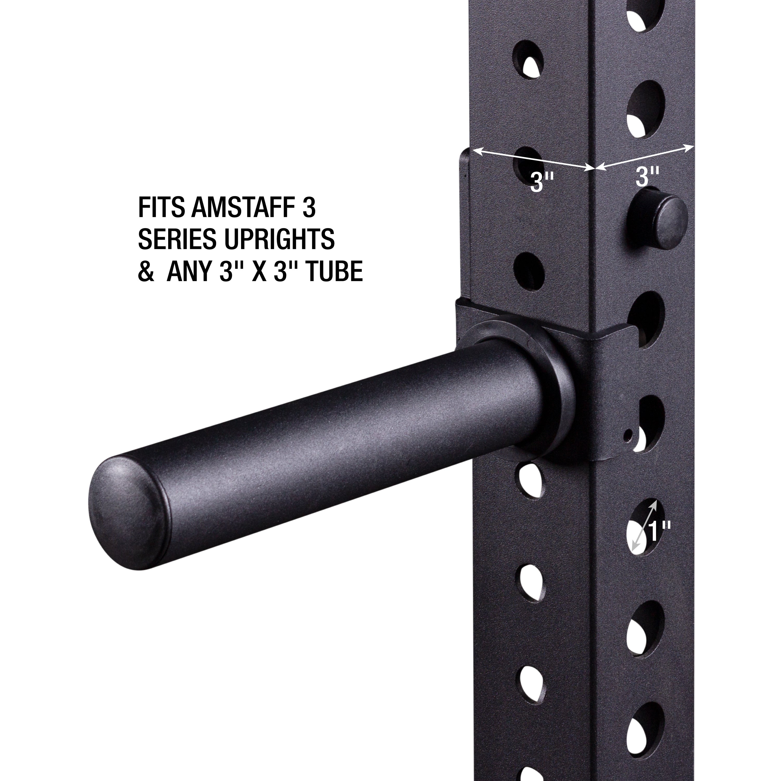 AmStaff Olympic Weight Plate Storage Pegs for Power Racks - Heavy Duty Pair - Perfect for Home Gym & Commercial Fitness Equipment Organization