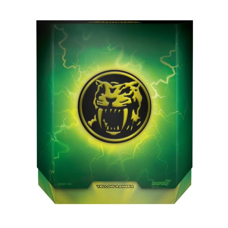 Mighty Morphin Power Rangers ULTIMATES! Yellow Ranger Action Figure - Collectible Toy for Fans & Display - Perfect for Play, Gifts, and Nostalgic Collections